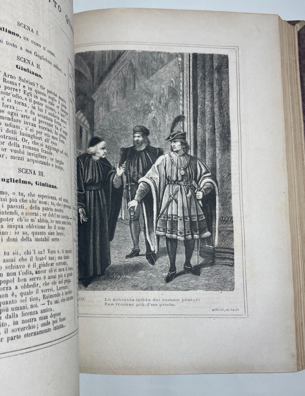 Vittorio Alfieri: Tragedie, Libro Illustrato Da Guido Gonin, Milano 1870