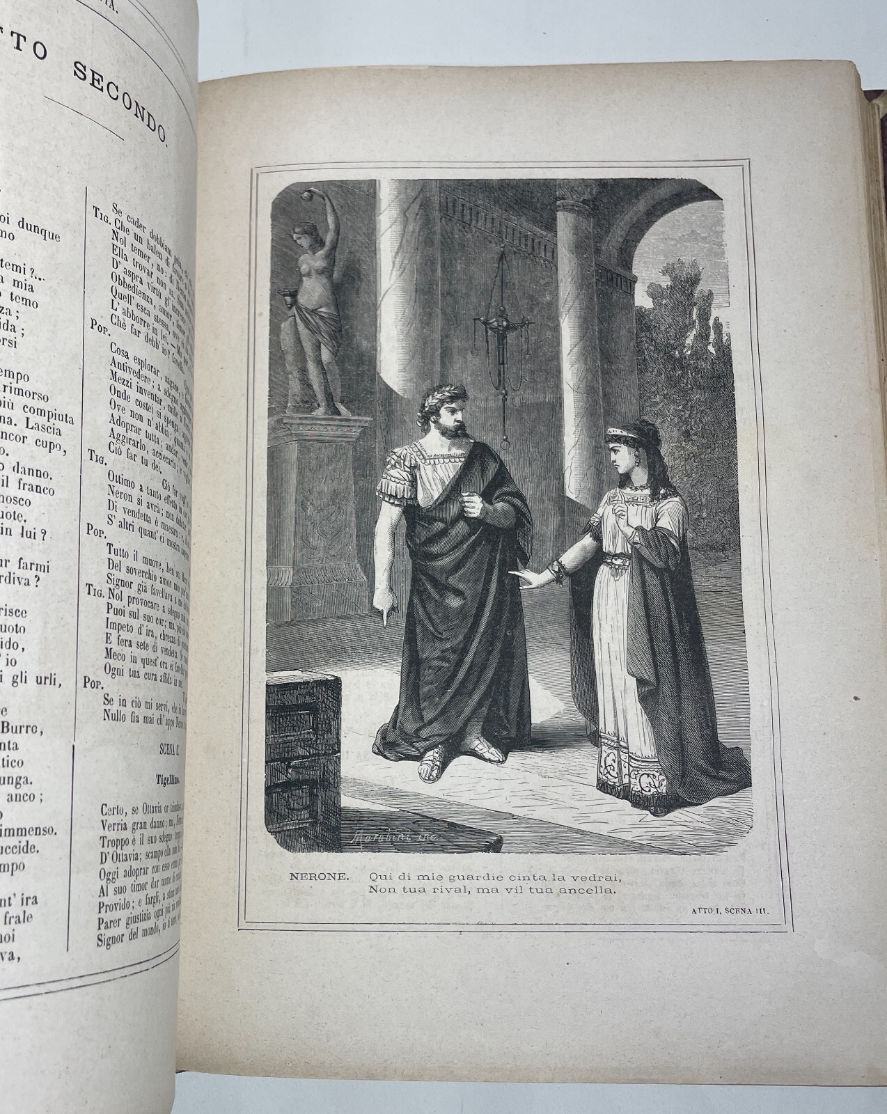 Vittorio Alfieri: Tragedie, Libro Illustrato Da Guido Gonin, Milano 1870