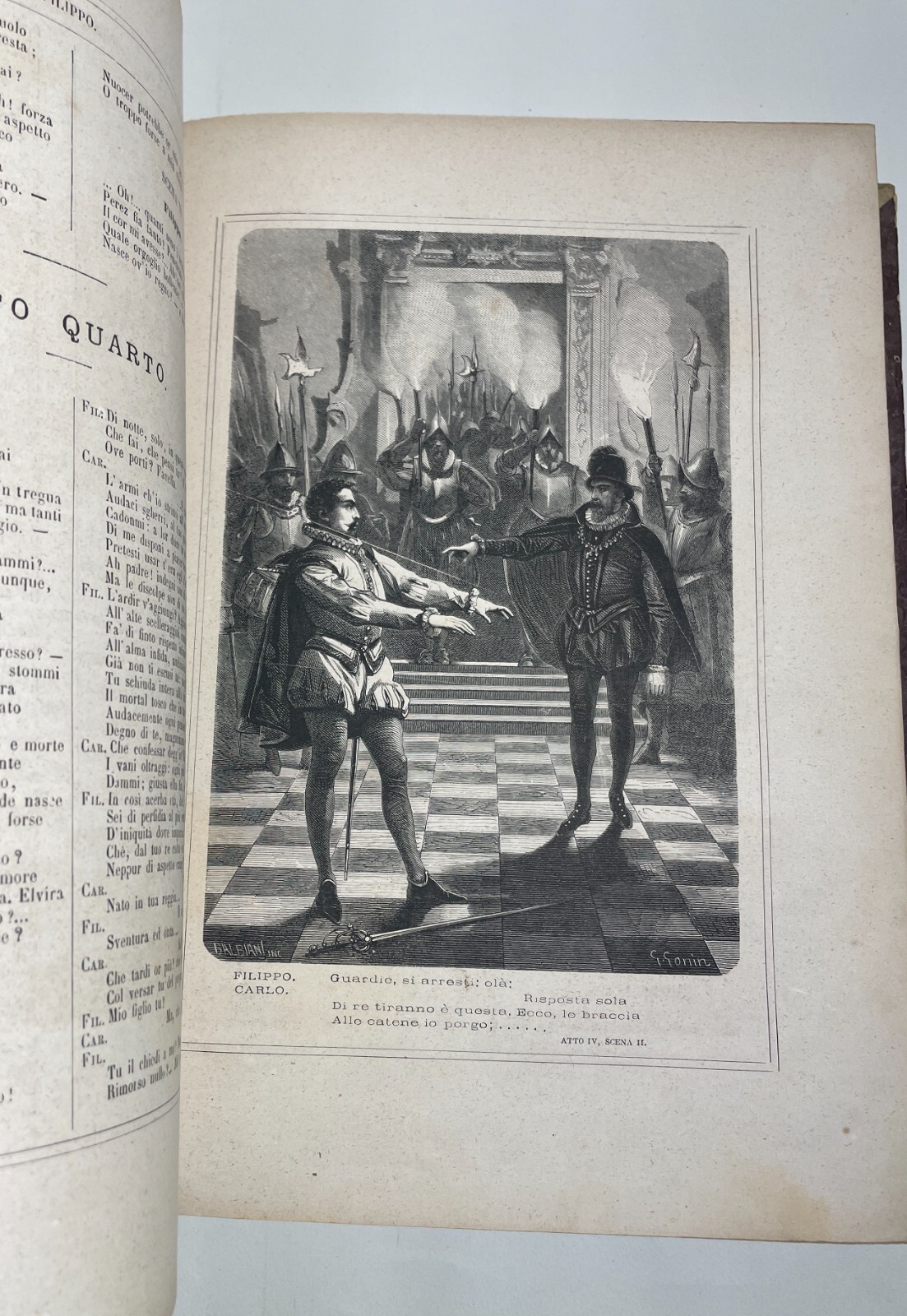 Vittorio Alfieri: Tragedie, Libro Illustrato Da Guido Gonin, Milano 1870
