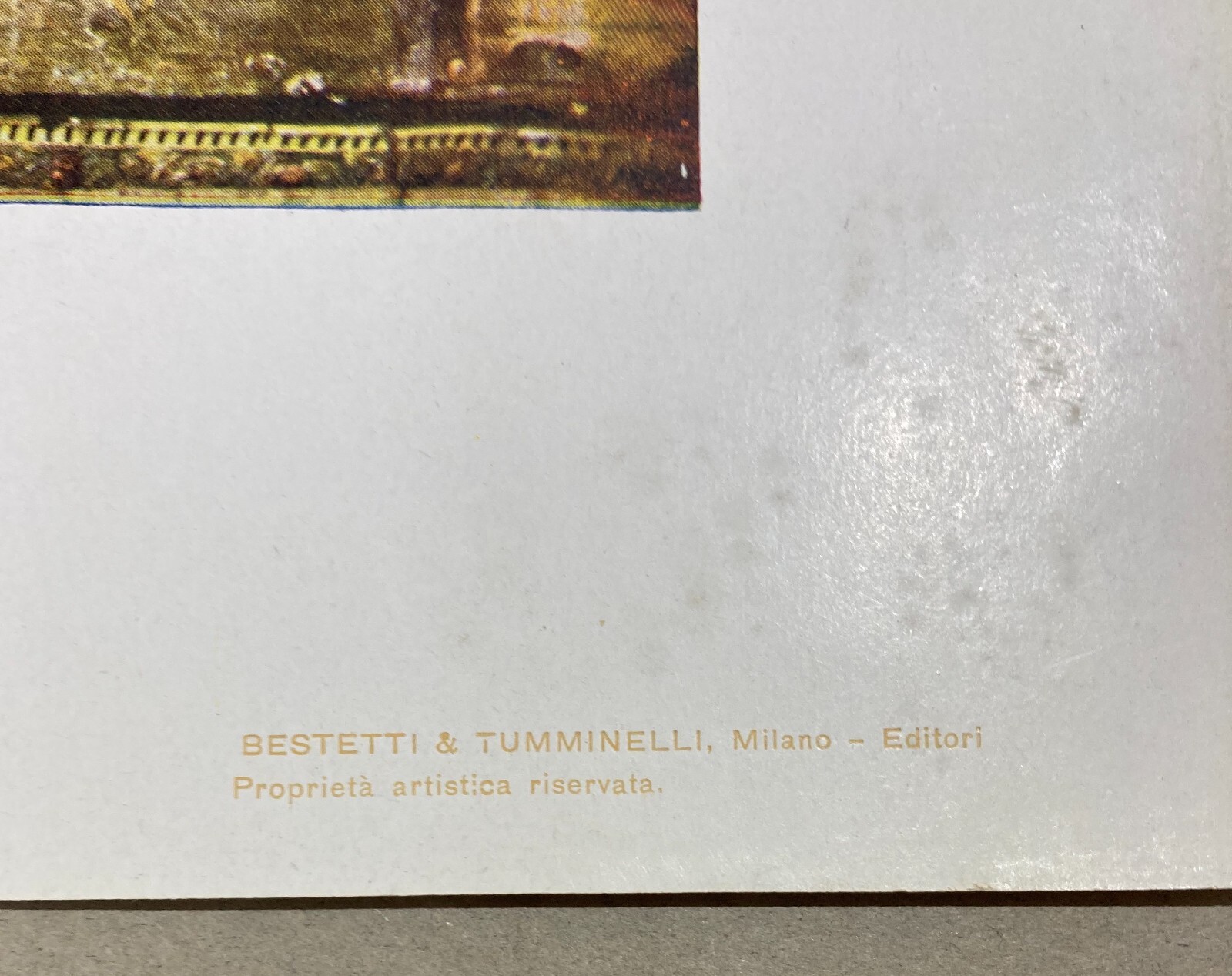 Padova: Pannello Decorativo Della Sala Laurenti Nel Ristorante Storione. Antica Stampa A Colori.