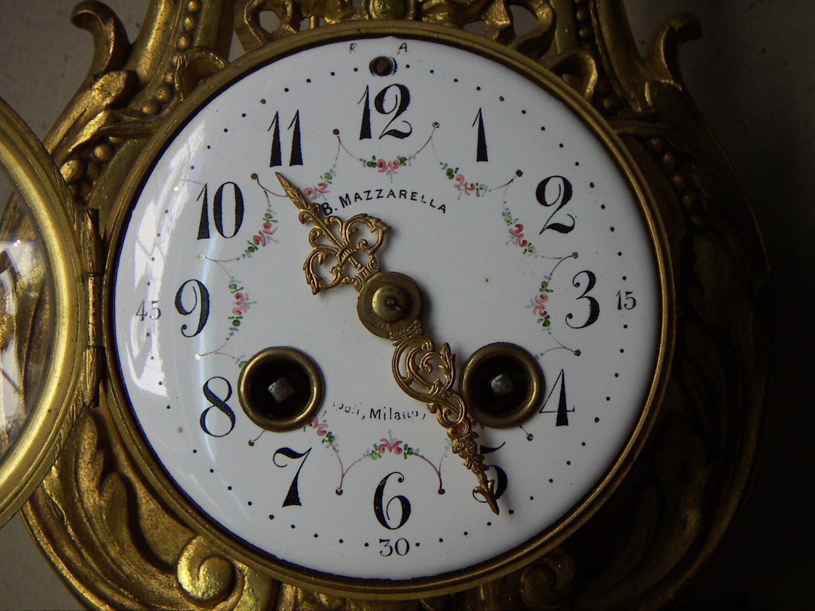 Orologeria Mazzarella: Trittico Da Camino Con Orologio A Lira E Candelabri