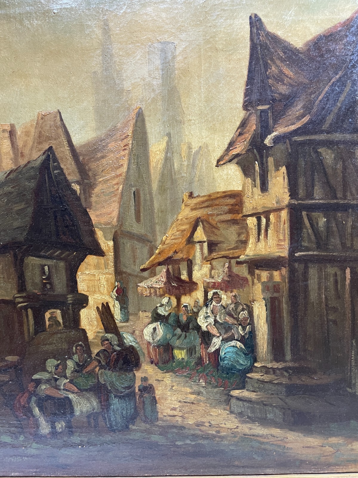 Arte Europea Dell'800: Veduta Paesaggistica Urbana, Artista Saunier