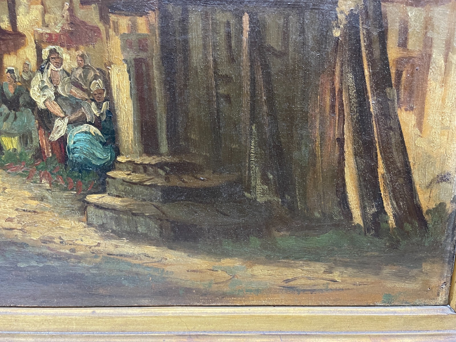 Arte Europea Dell'800: Veduta Paesaggistica Urbana, Artista Saunier