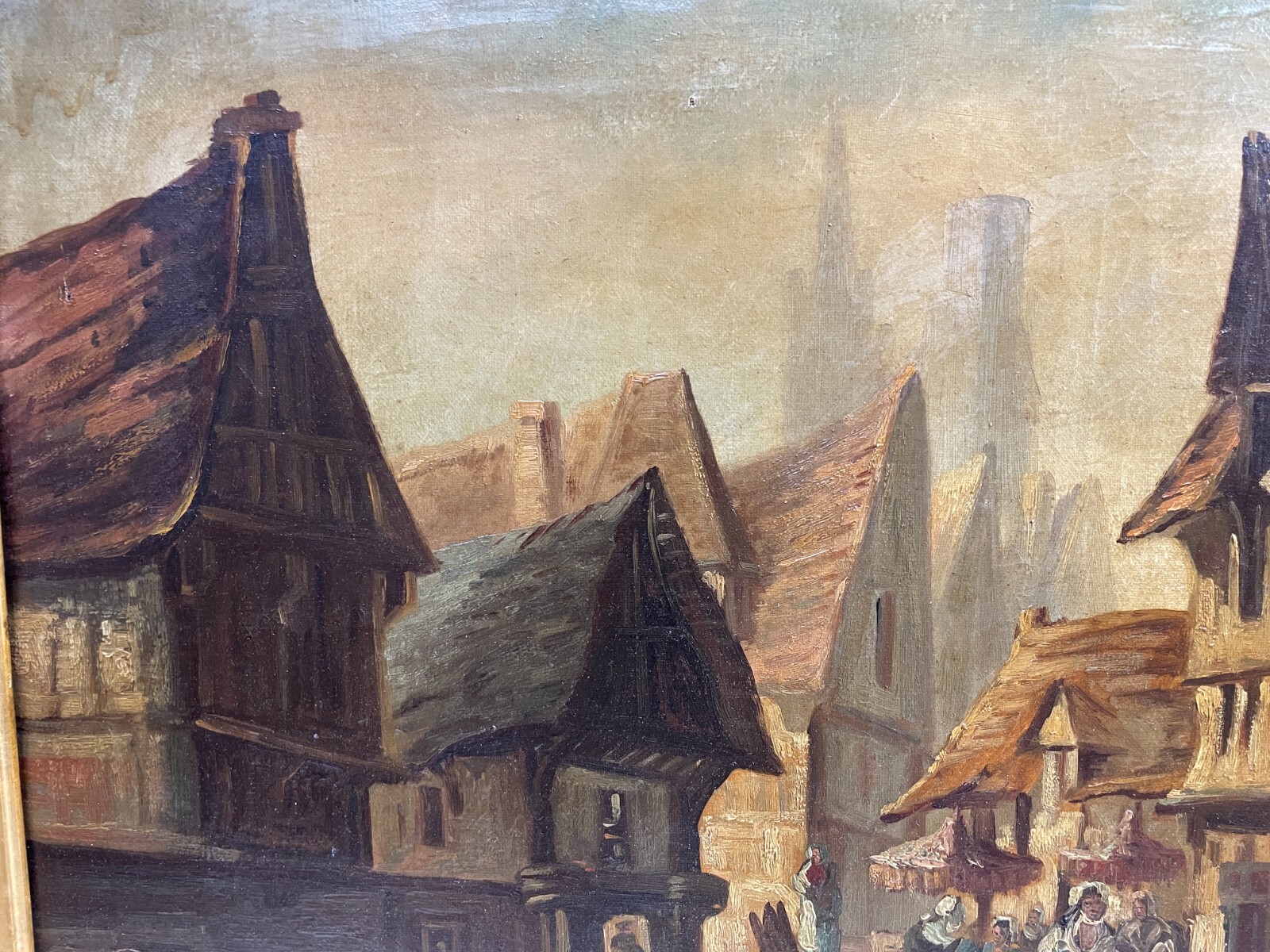 Arte Europea Dell'800: Veduta Paesaggistica Urbana, Artista Saunier