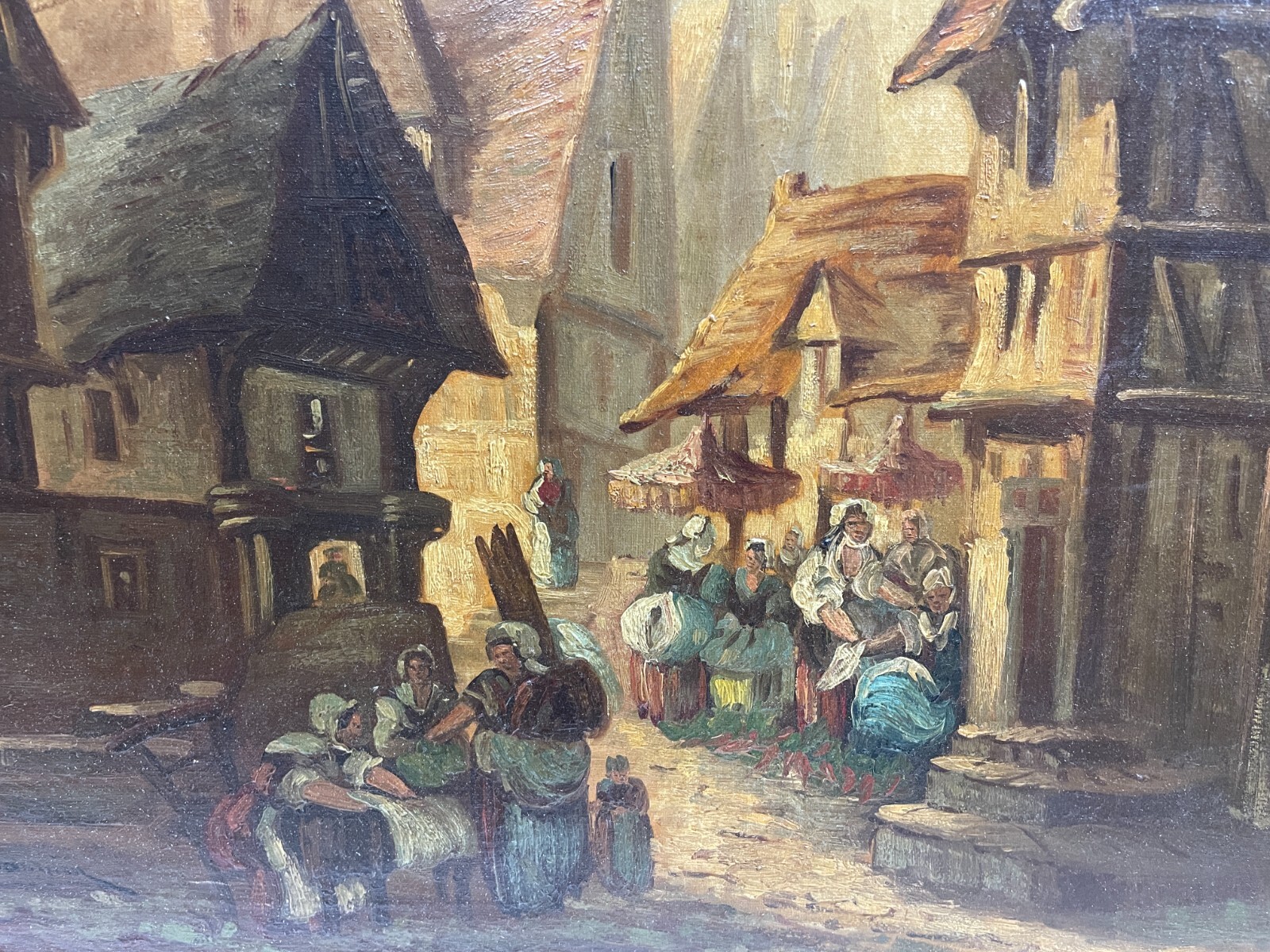 Arte Europea Dell'800: Veduta Paesaggistica Urbana, Artista Saunier