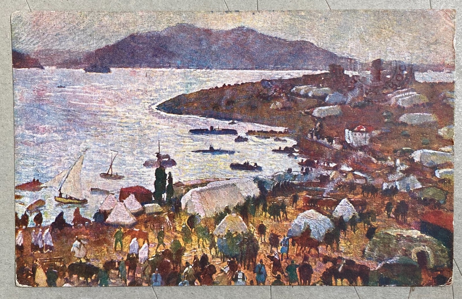 Militaria, Abruzzo, Arte Abruzzese Del '900: Tommaso Cascella, Grecia, Corfù, CRI