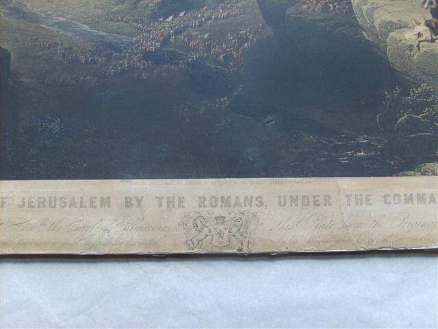 Ebraica, Palestina, Gerusalemme, Assedio, Incendio   Roberts, Haghe   Litografia