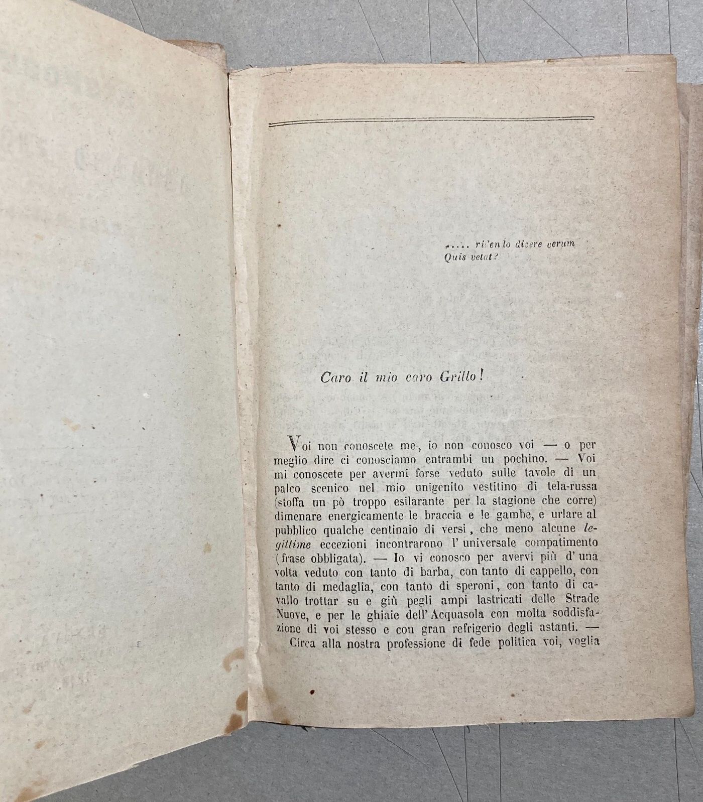 Liguria, Genova: Arnaldo Fusinato, Luigi Grillo, Risorgimento, 1848