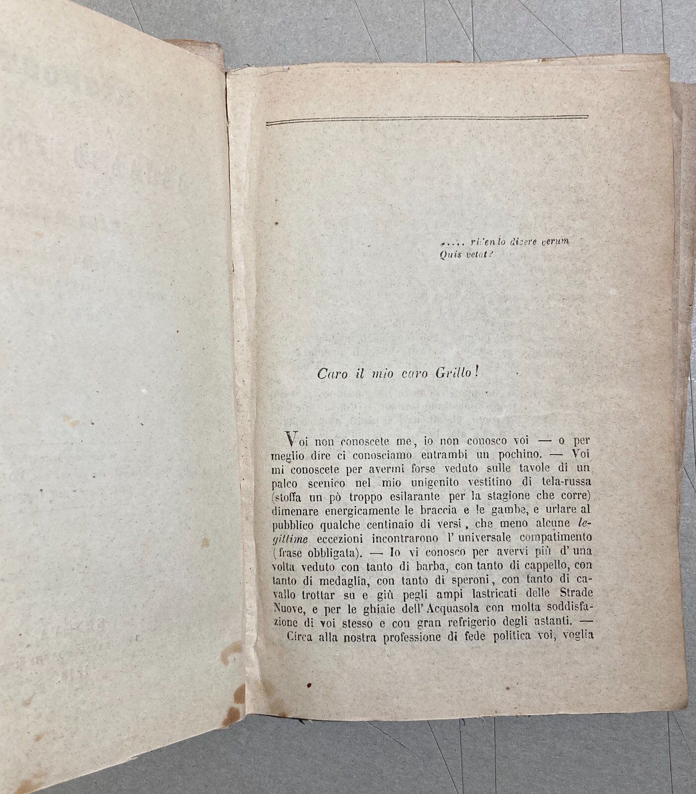 Liguria, Genova: Arnaldo Fusinato, Luigi Grillo, Risorgimento, 1848