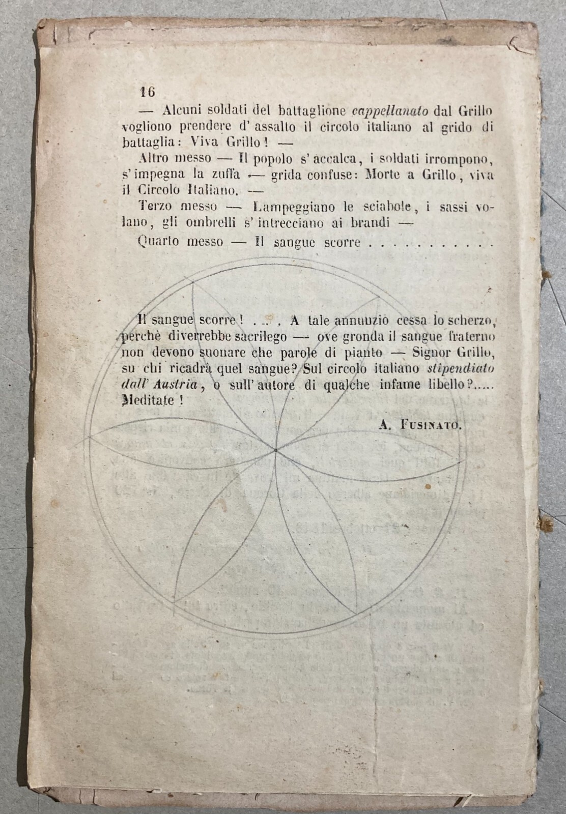 Liguria, Genova: Arnaldo Fusinato, Luigi Grillo, Risorgimento, 1848