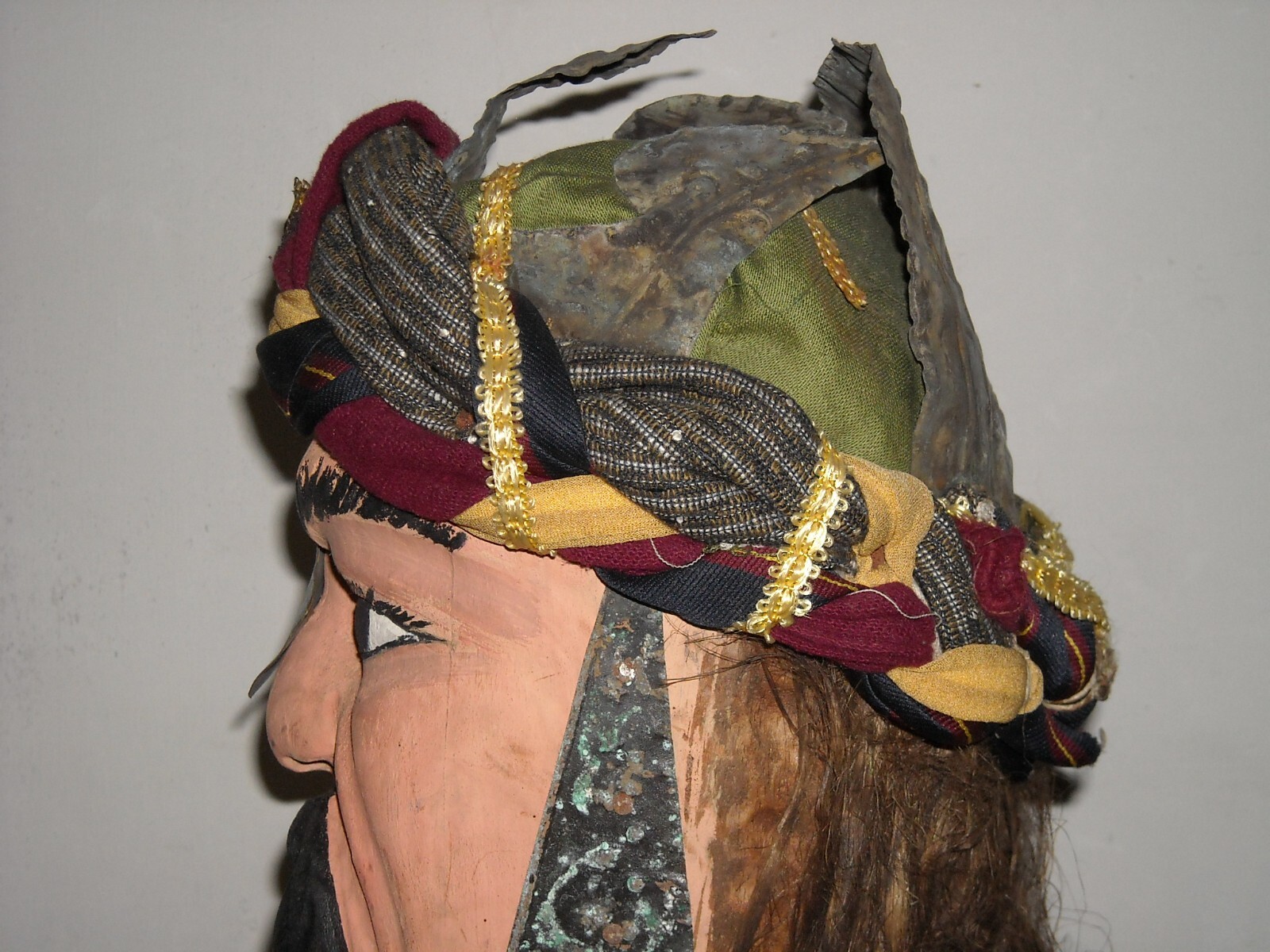 Re Marsilio: Scultura E Testa Di Pupo Del Folklore Siciliano