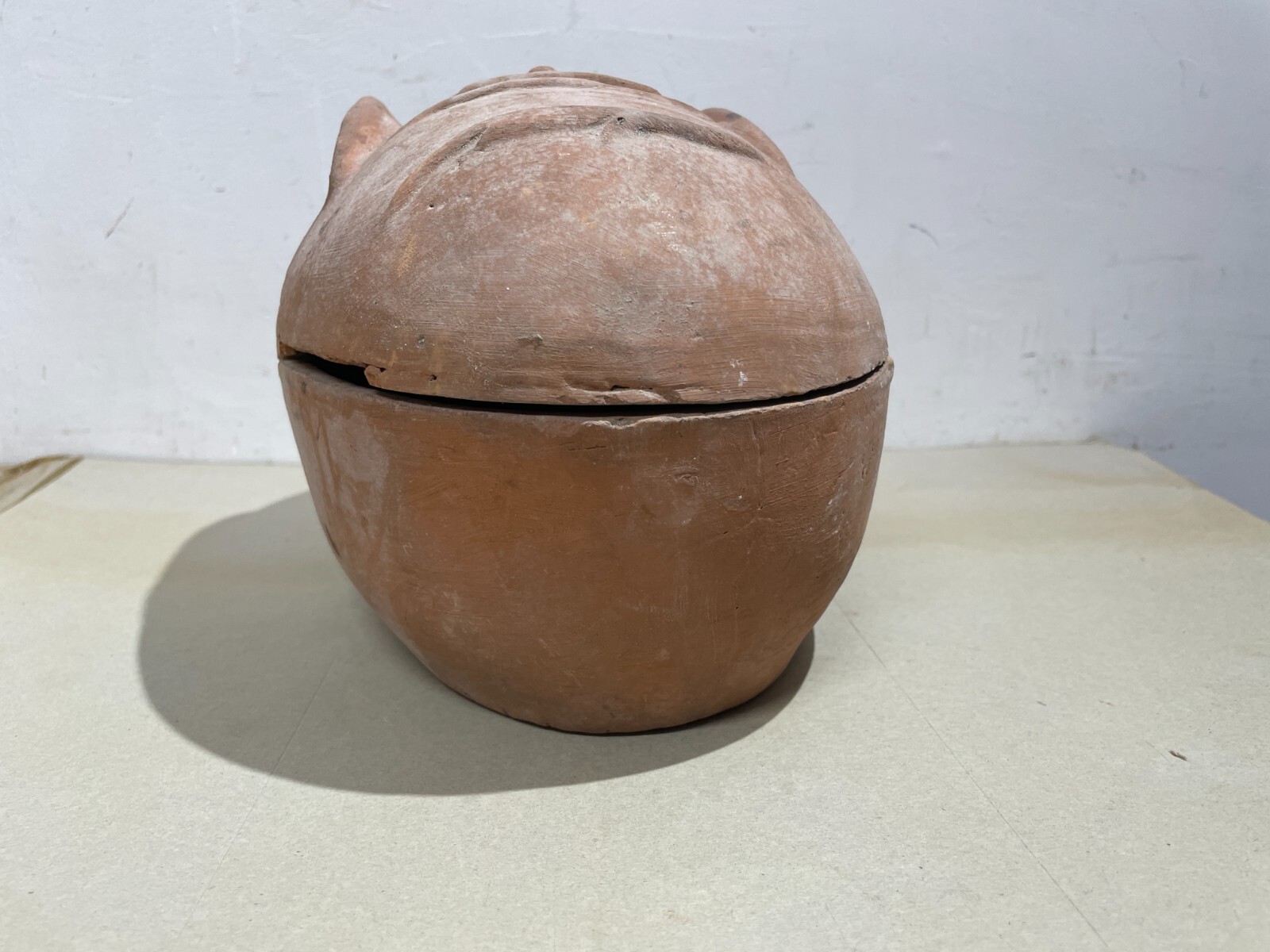 Tegame Per Pollo In Terracotta Naturale, Metà Del XX Secolo
