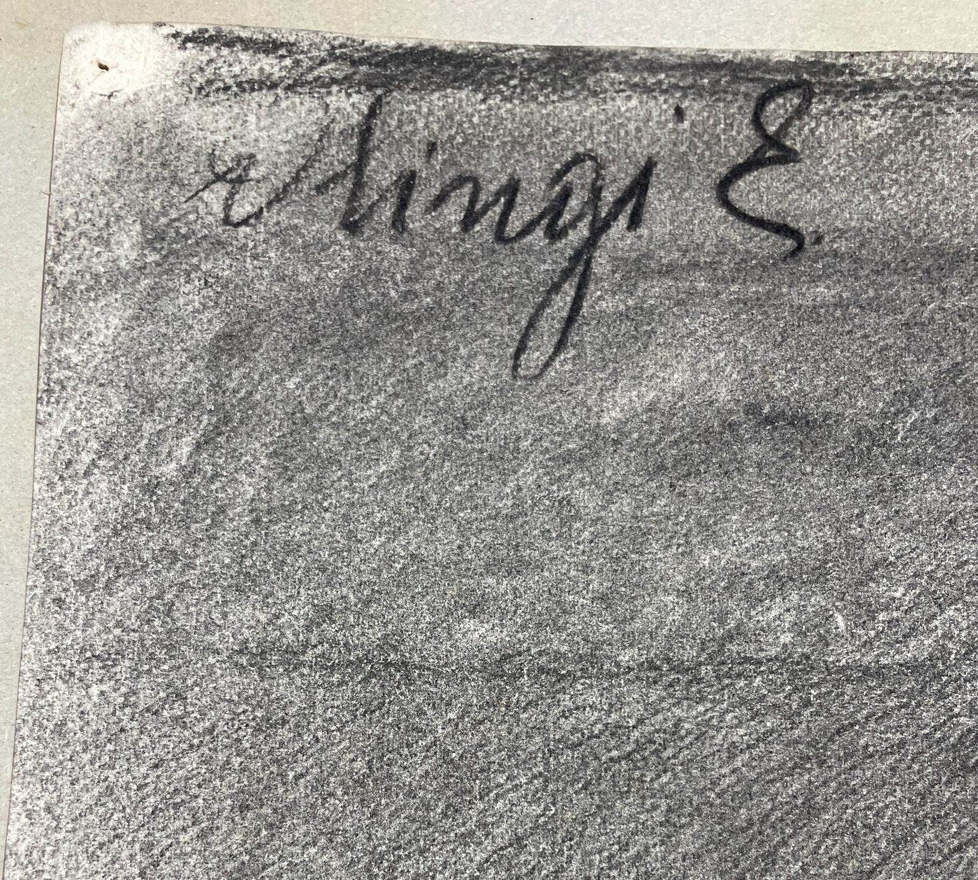 Ritratto Di Pontefice, Studio Per Scultura A Carboncino, Primo '900