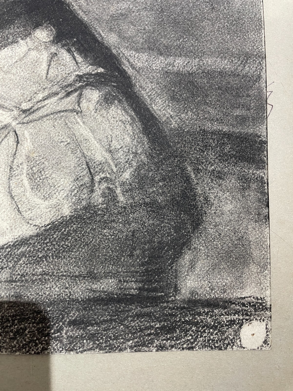 Ritratto Di Pontefice, Studio Per Scultura A Carboncino, Primo '900