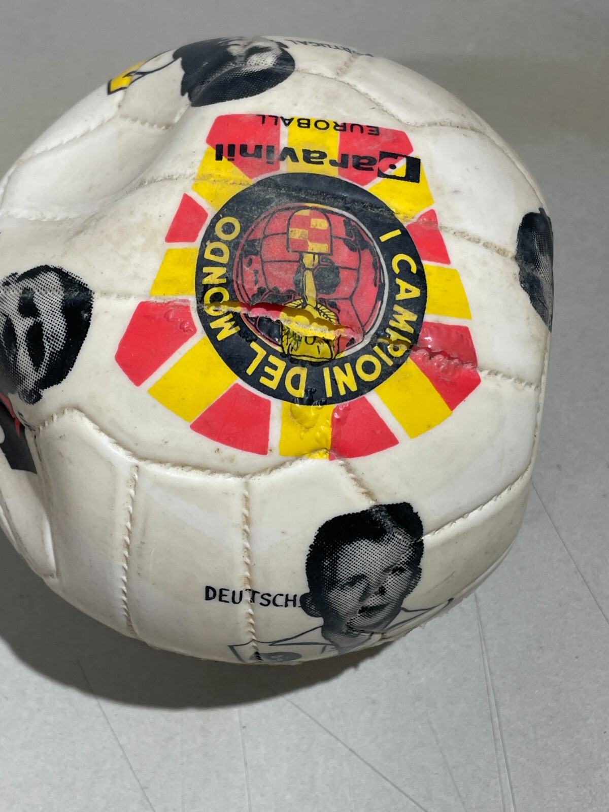 Paravinil Euroball   I Campioni Del Mondo   Pallone Pubblicitario d'Epoca