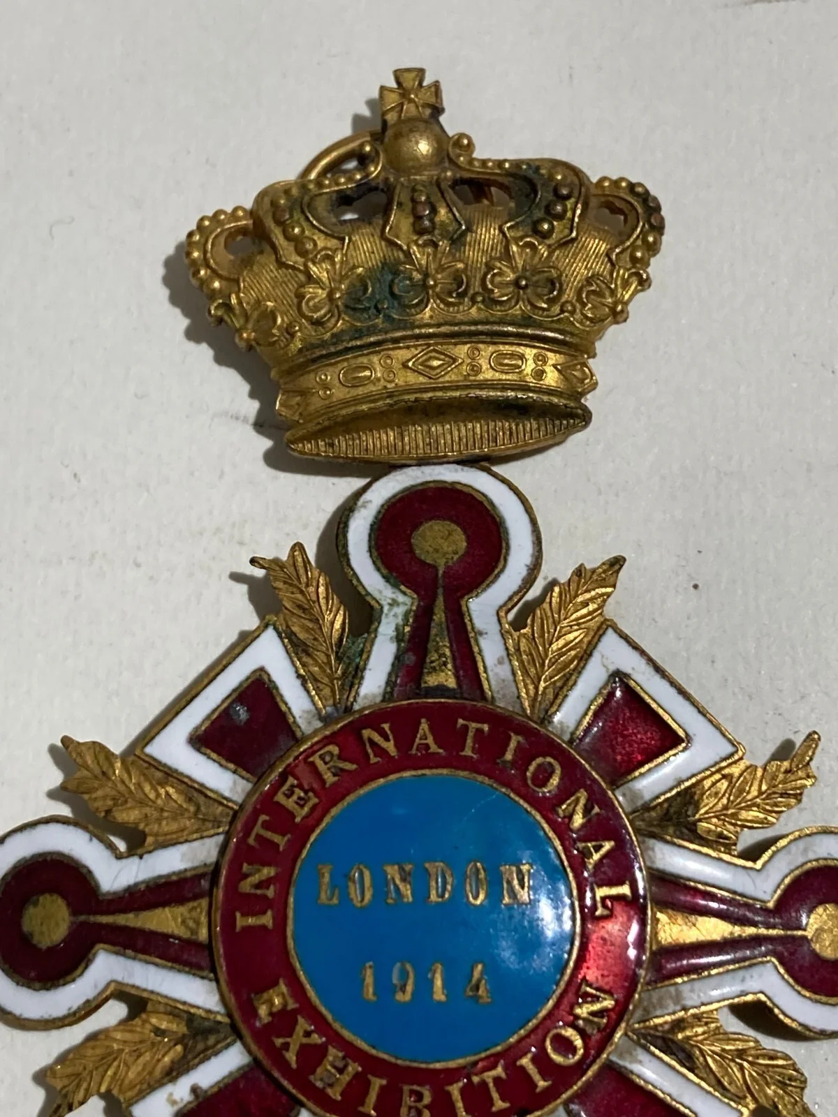 Heraldry, Art, Industry: London Exhibition 1914, Gilt and Enamelled Medal