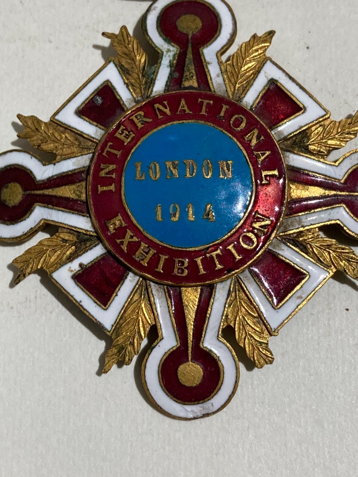 Araldica, Arte, Industria: Esposizione Di Londra 1914, Medaglia Dorata E Smaltata
