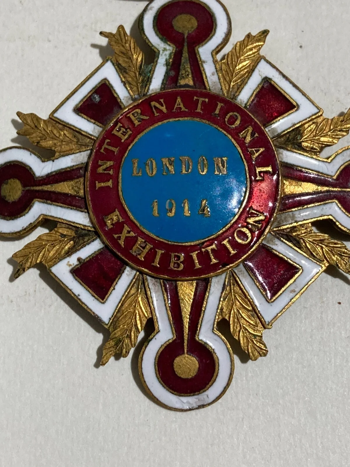 Heraldry, Art, Industry: London Exhibition 1914, Gilt and Enamelled Medal