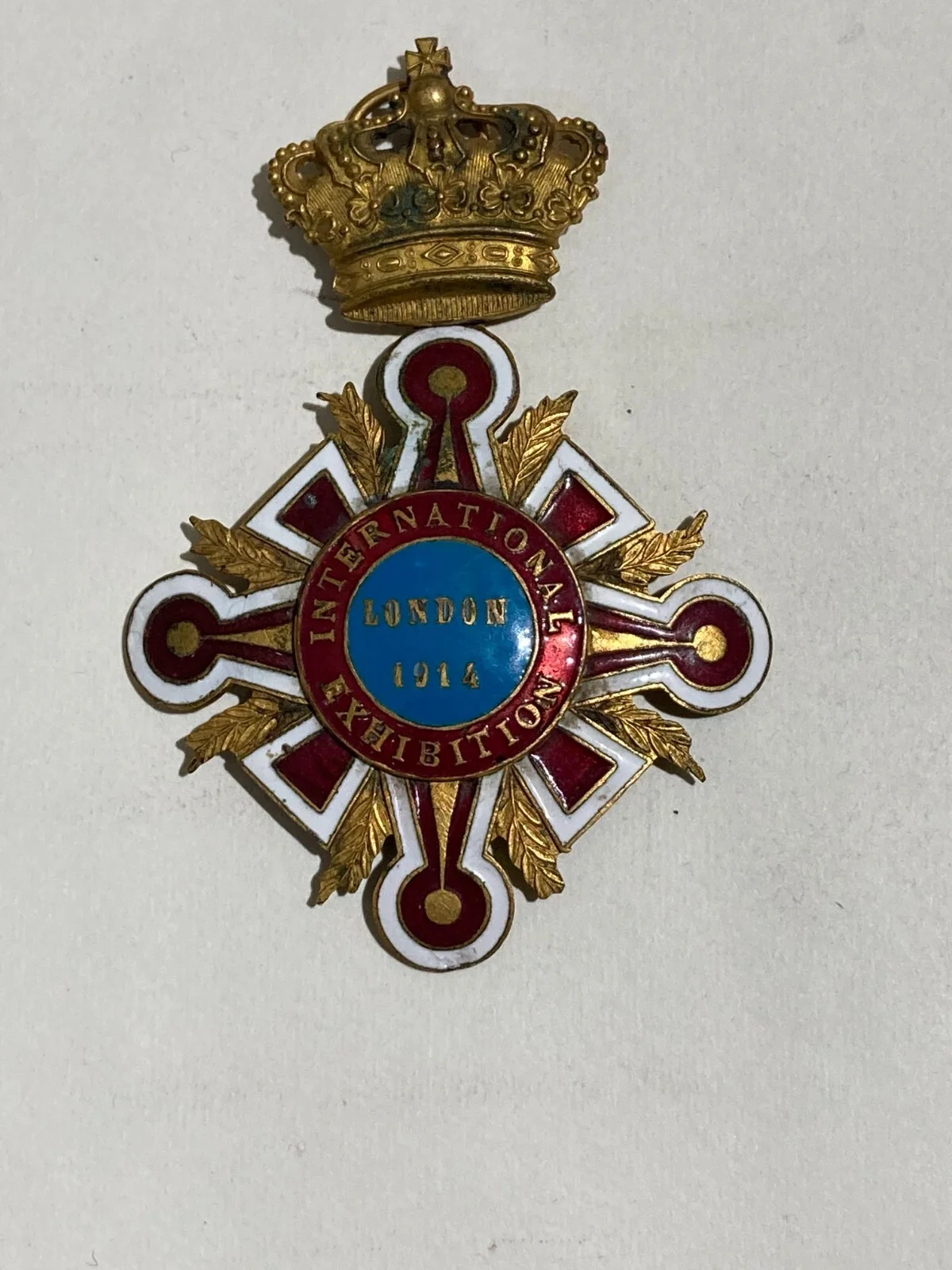 Heraldry, Art, Industry: London Exhibition 1914, Gilt and Enamelled Medal