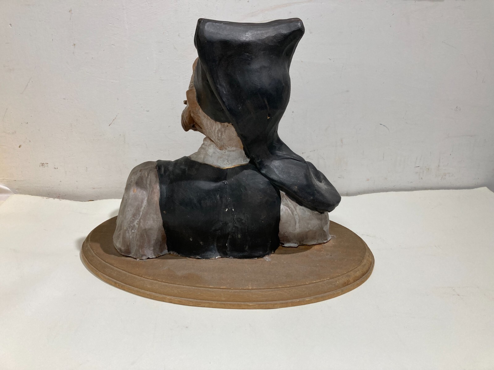 Sardegna: Scultura Policroma Raffigurante Busto In Costume Popolare Sardo