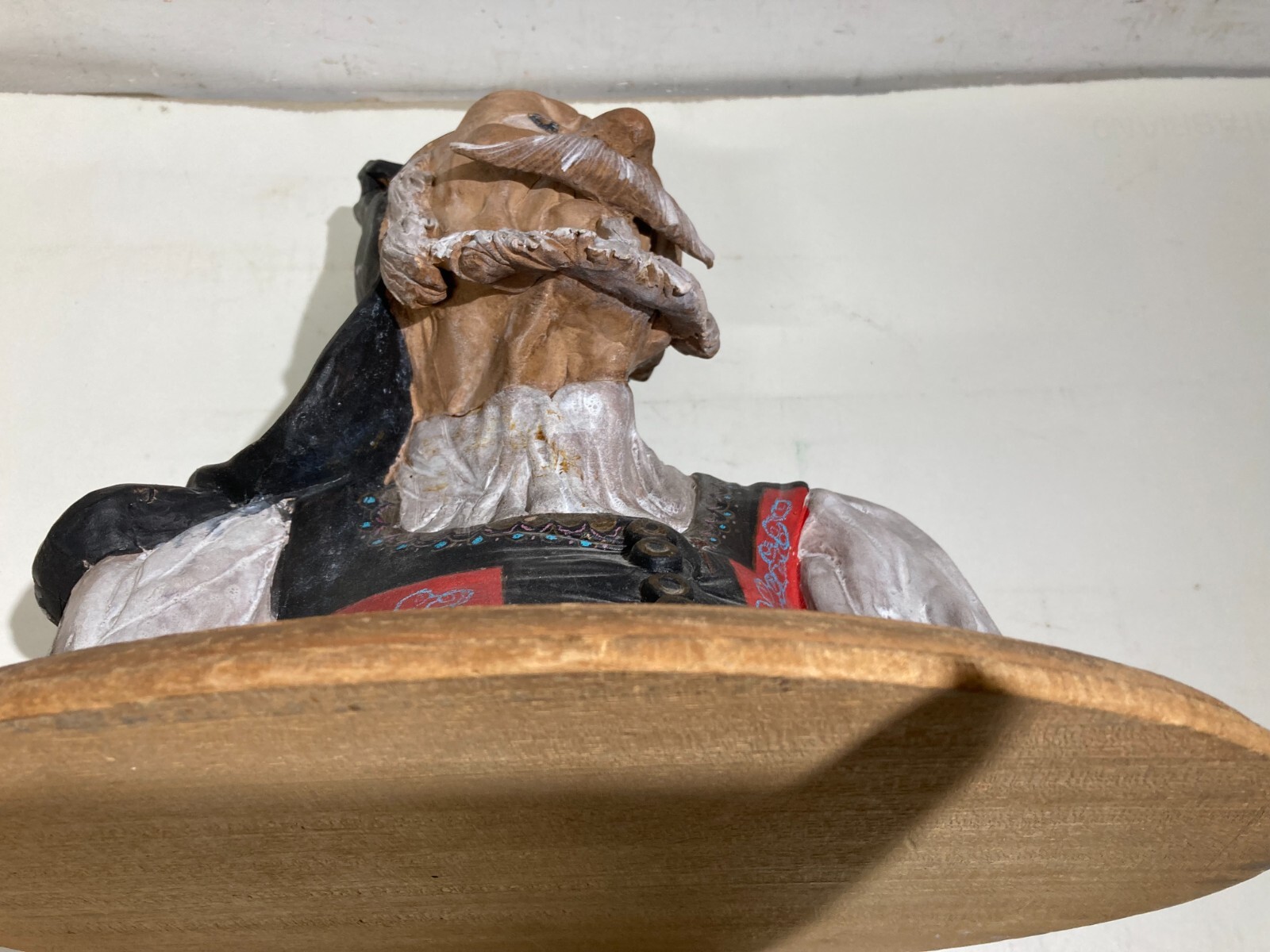 Sardegna: Scultura Policroma Raffigurante Busto In Costume Popolare Sardo