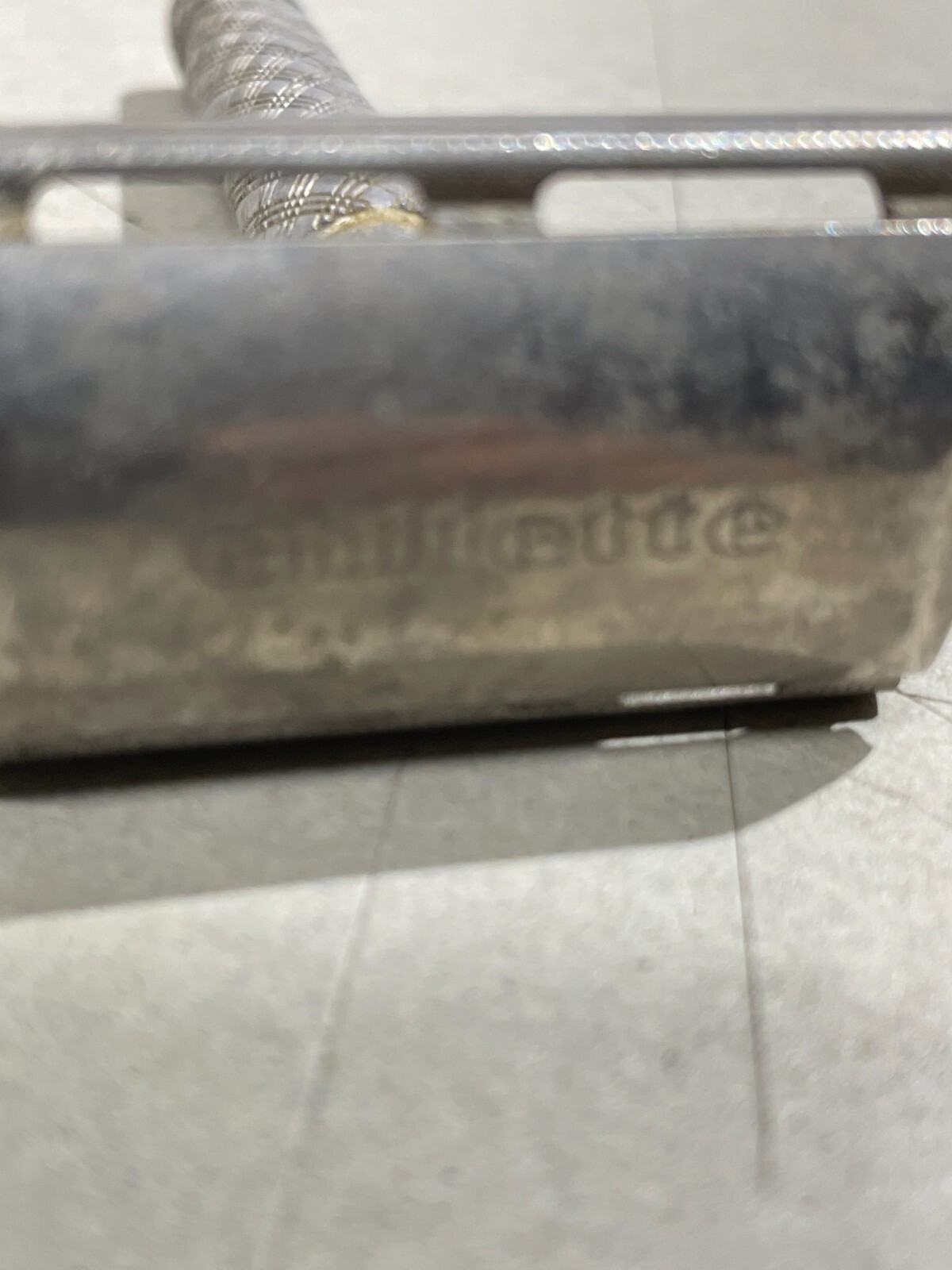 Rasoio Da Collezione Gillette In Metallo Bianco, Circa 1960