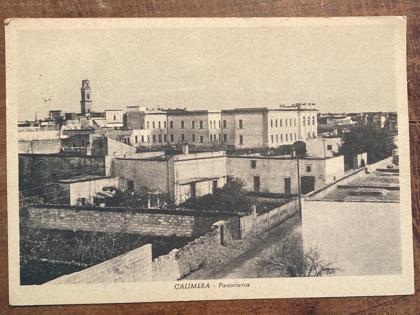 Puglia, Salento, Calimera: Veduta Panoramica. Cartolina d'Epoca, 1961
