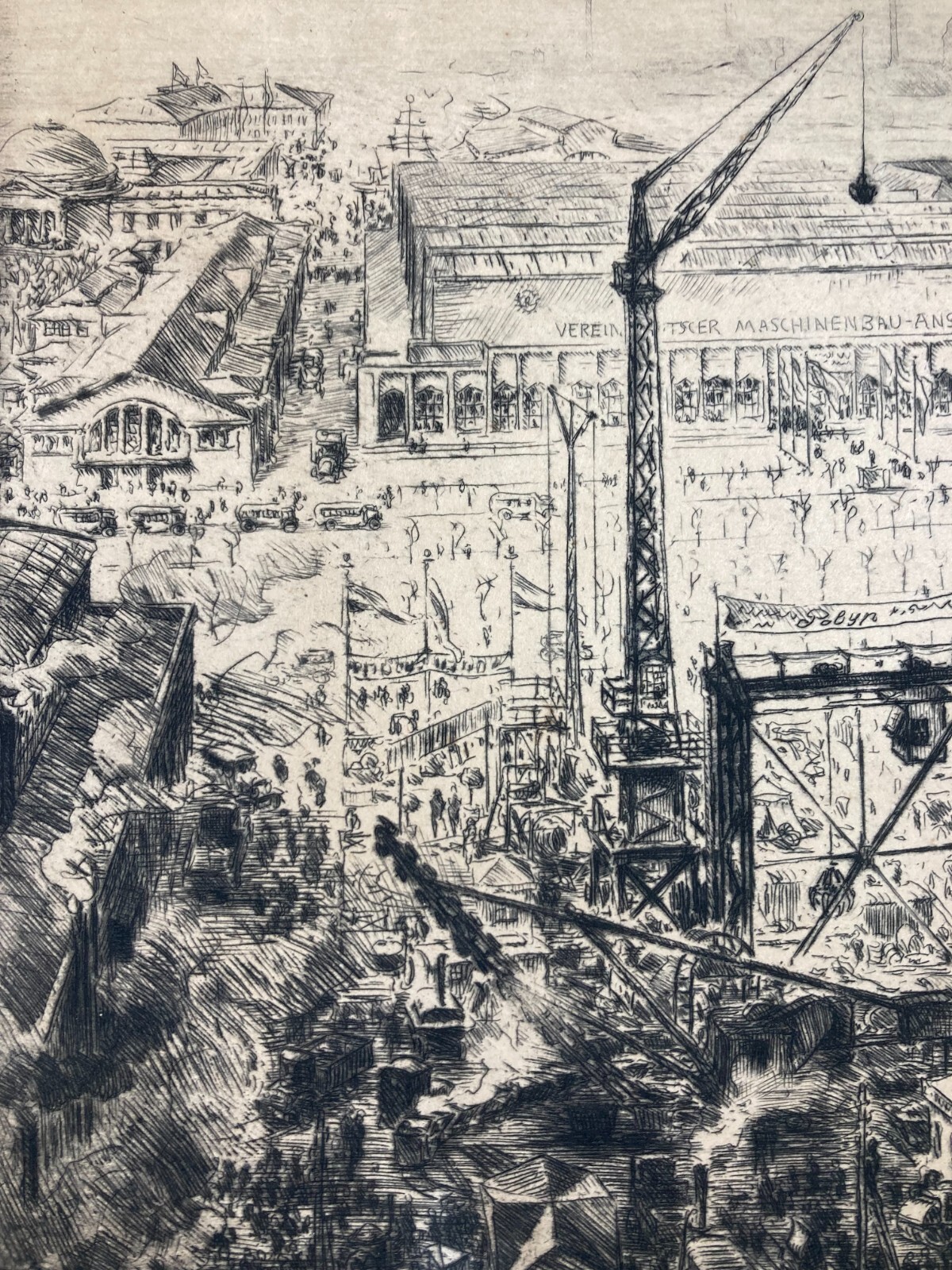 Lipsia, Leipzig, Fiera Tecnologica, Veduta Prospettica Animata, Firma