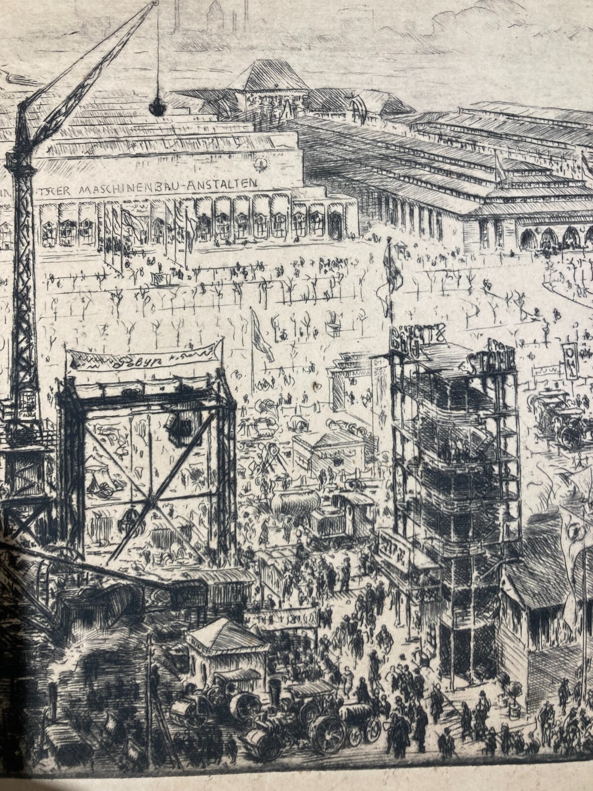 Lipsia, Leipzig, Fiera Tecnologica, Veduta Prospettica Animata, Firma