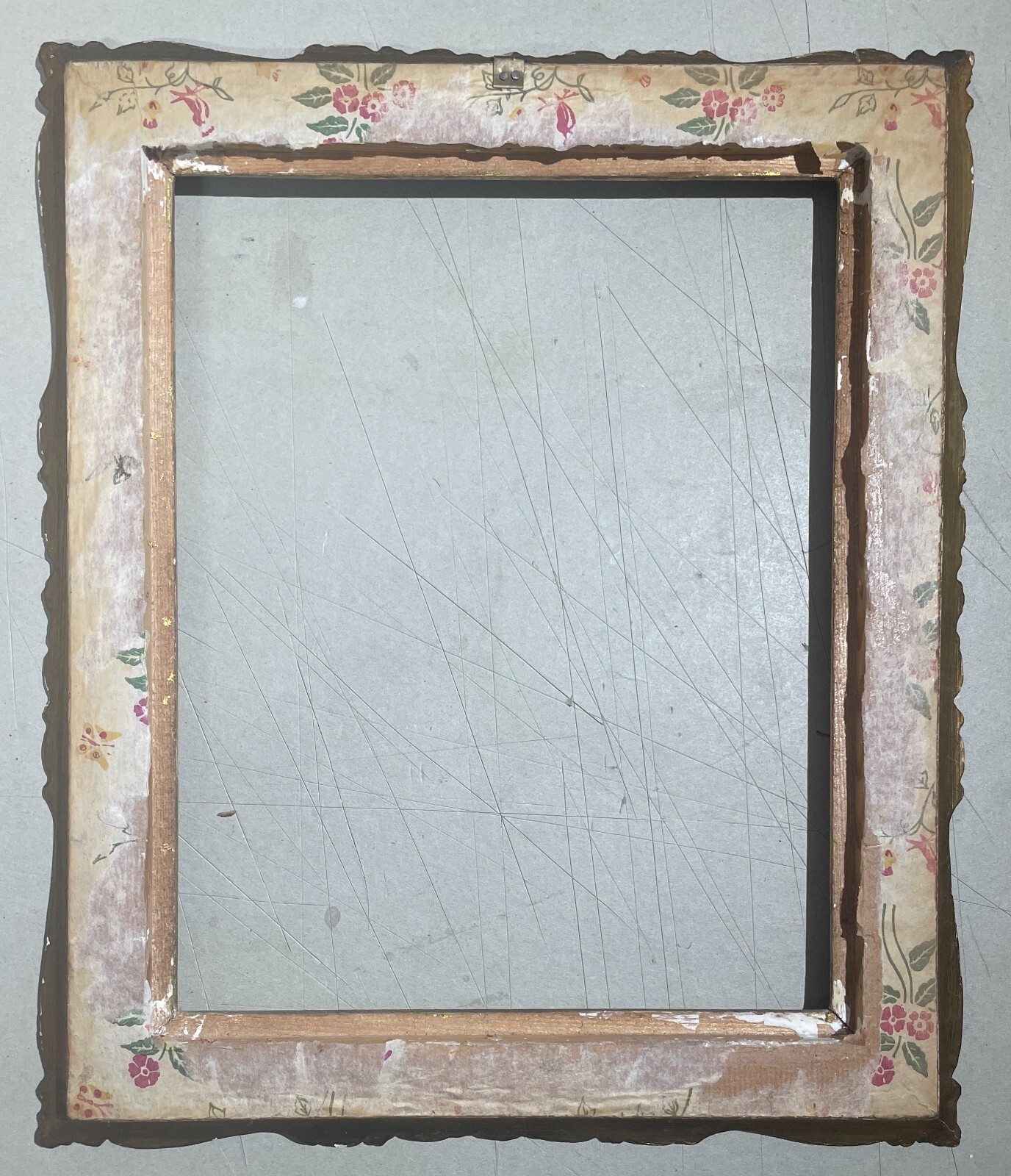 Decorativa Cornice d'Epoca Di Belle Dimensioni Per Opere D'Arte, Disegni E Stampe Del Novecento
