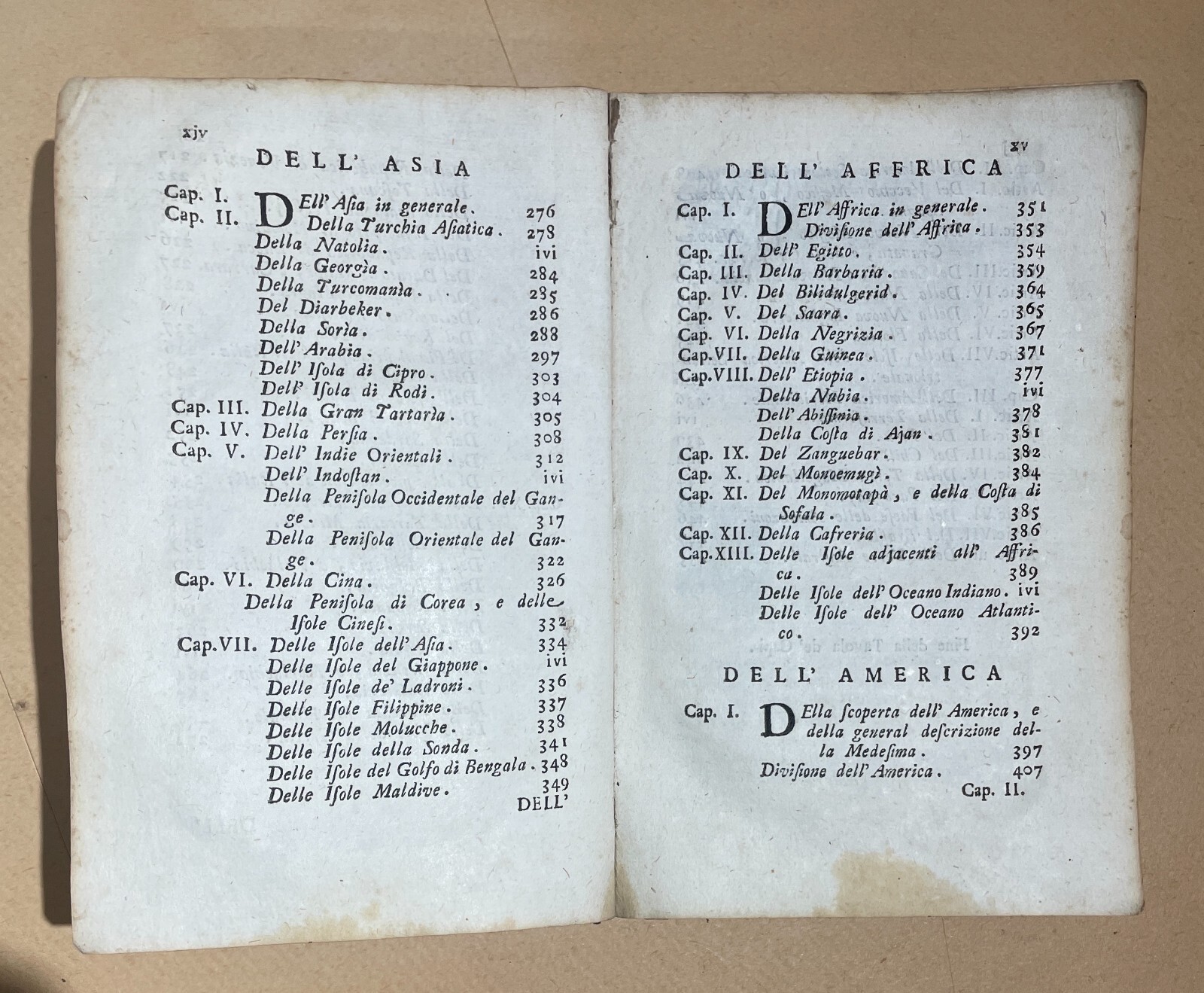 Geografia: Italia, Europa, America, Africa, Asia Sfera Armillare E Araldica, 1773