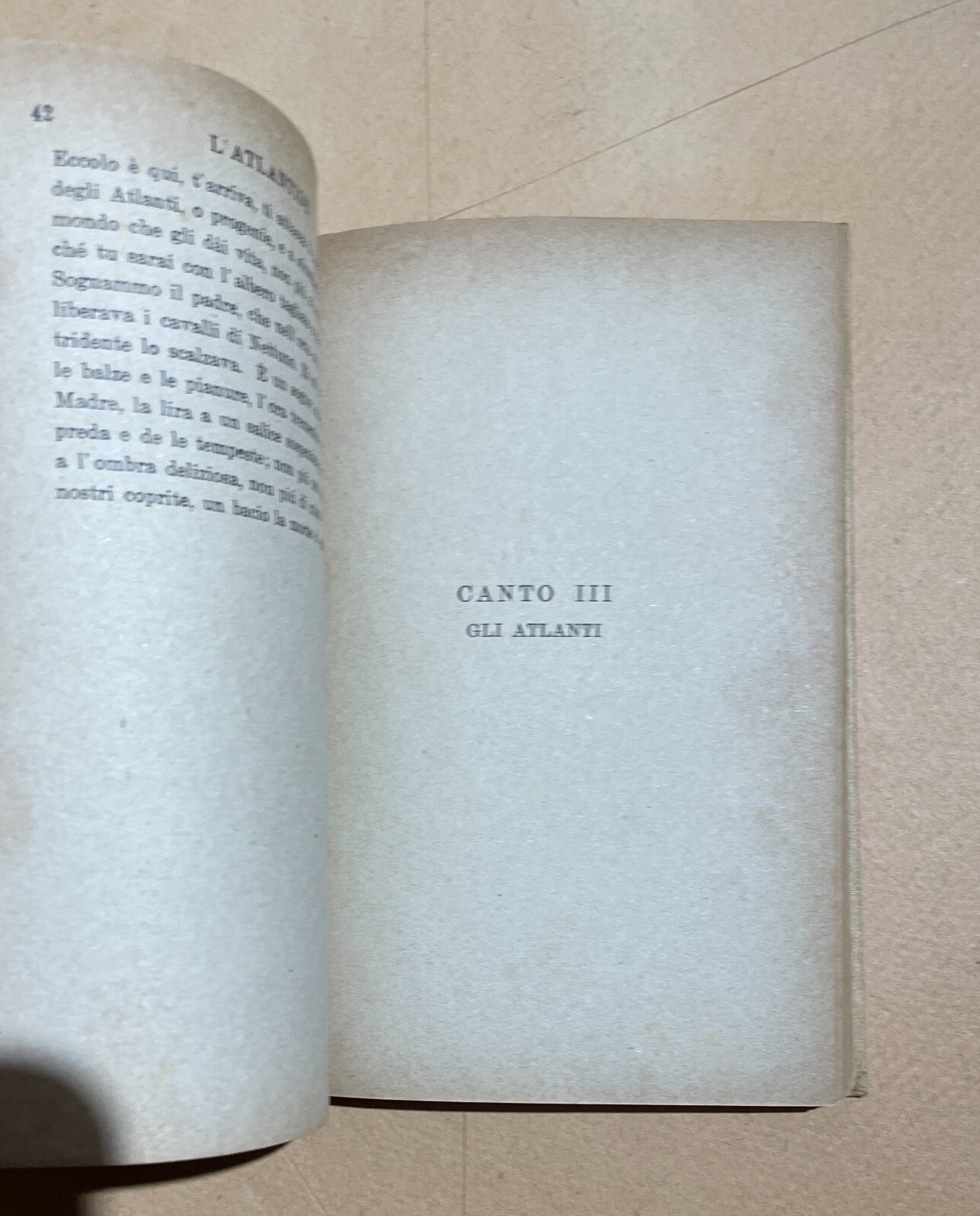 L'Atlantide. Poema Catalano Di Giacinto Verdaguer. Edizione Carabba (1916)