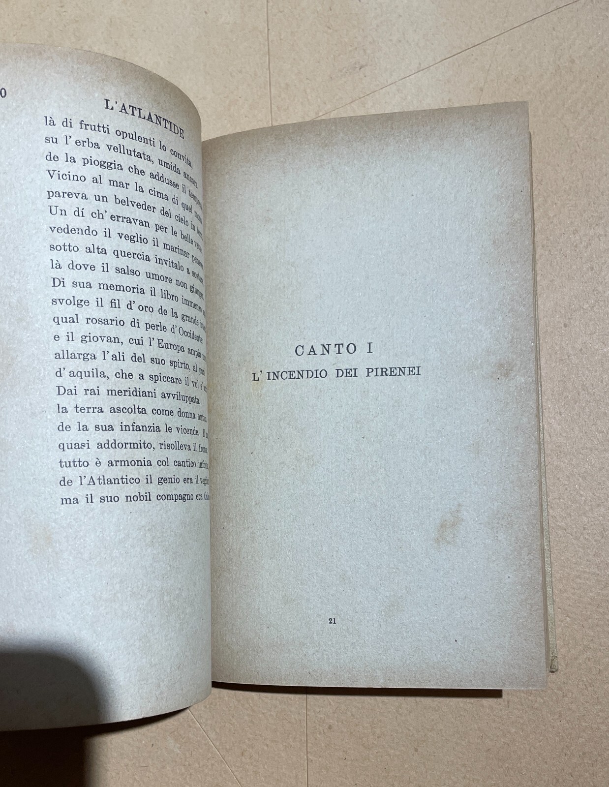 L'Atlantide. Poema Catalano Di Giacinto Verdaguer. Edizione Carabba (1916)