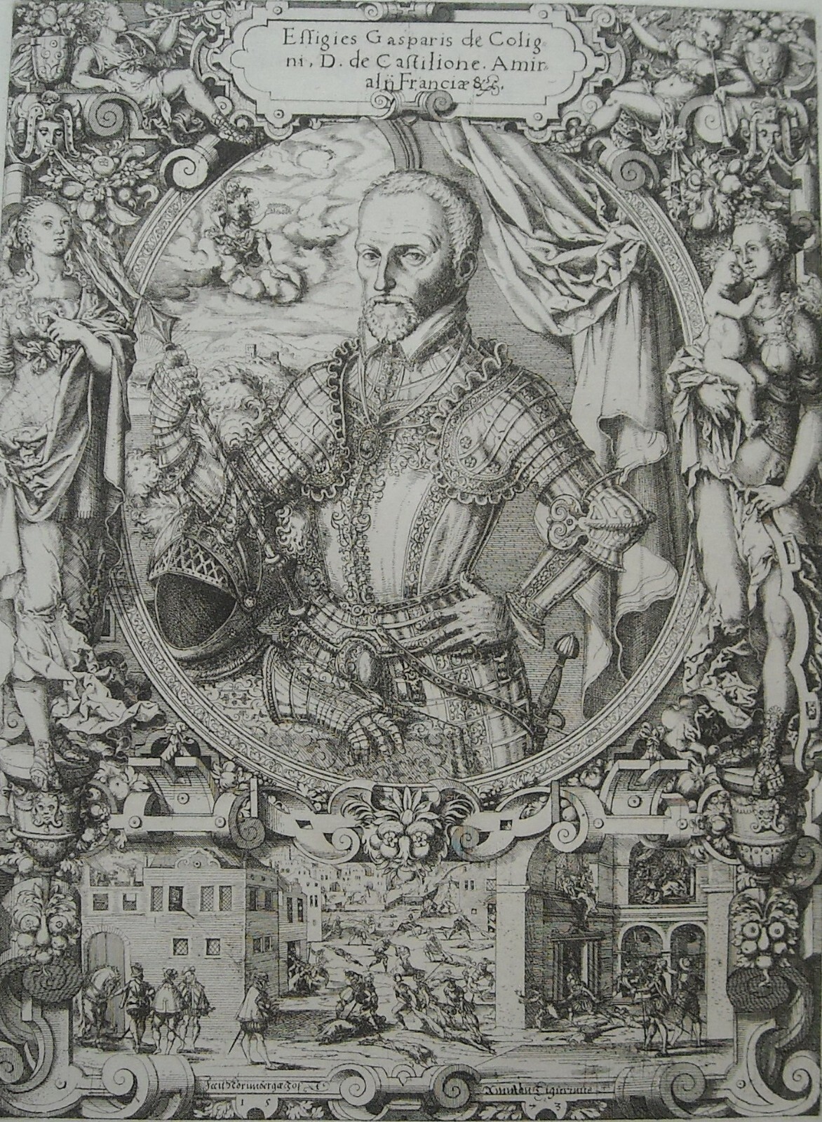 Nobiltà, Araldica, Militaria: Ritratto Artistico Di Gaspard De Coligny (Châtillon)