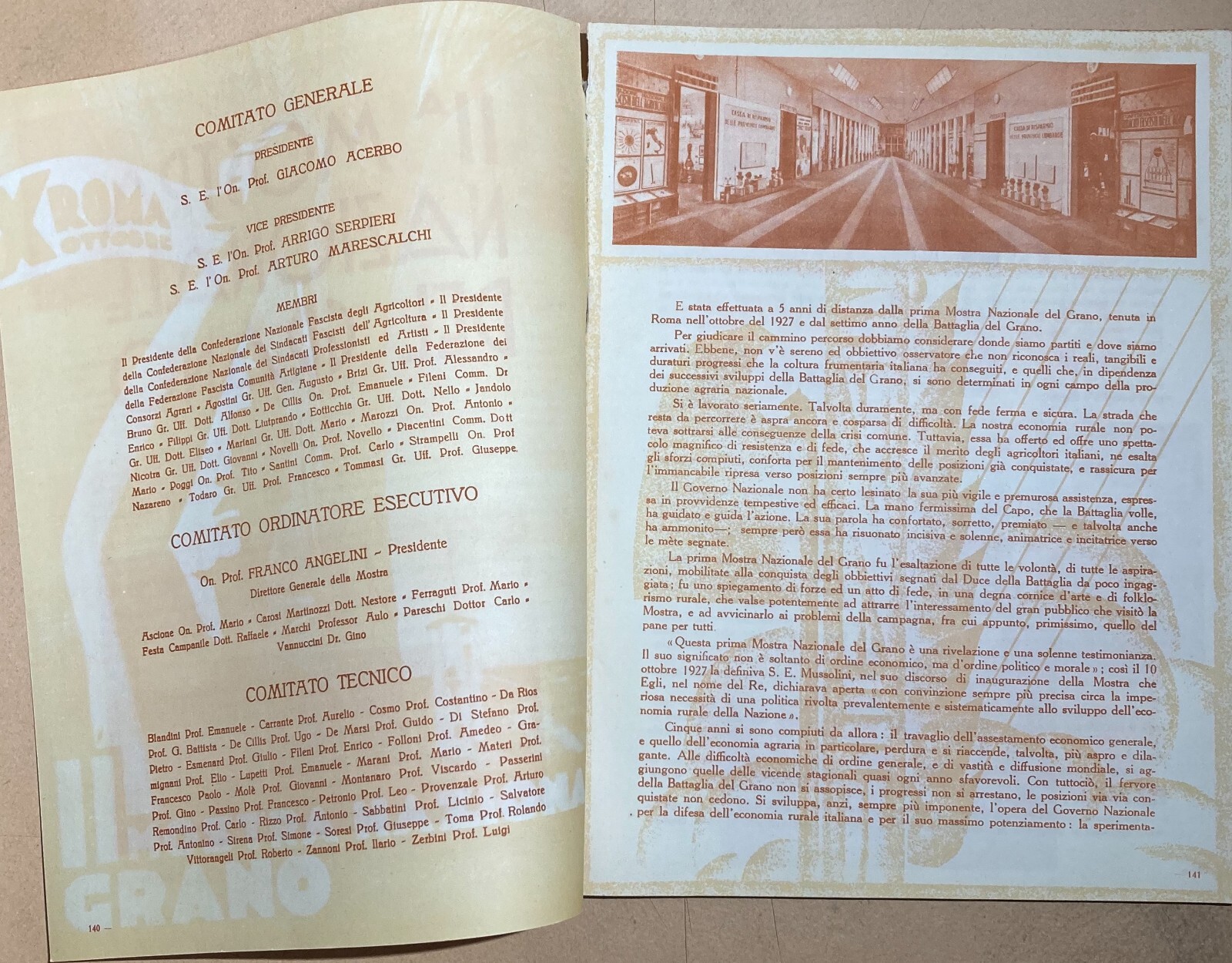 Agraria, Cerealicoltura: Mostra Nazionale Del Grano, 1932. Illustratissima Edizione.