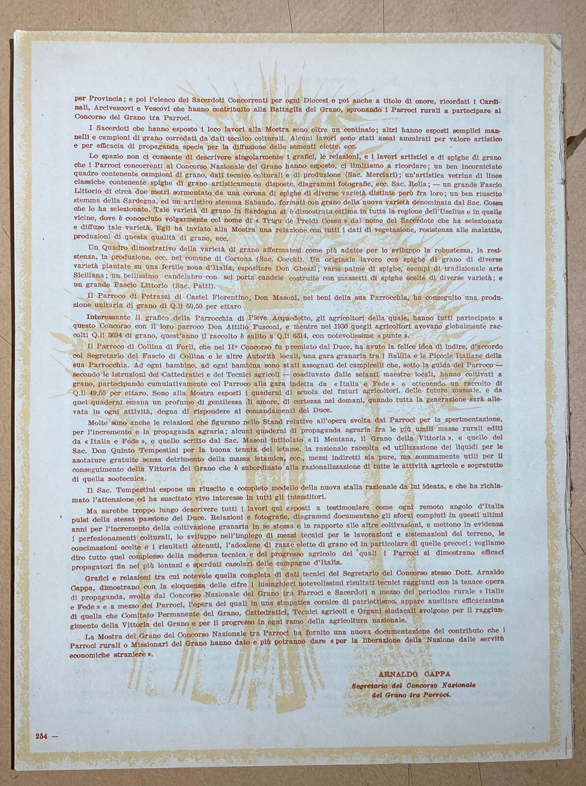 Agraria, Cerealicoltura: Mostra Nazionale Del Grano, 1932. Illustratissima Edizione.