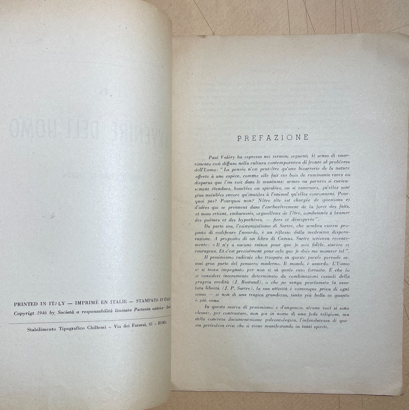 Pierre Teilhard De Chardin: L'Avvenire Dell'Uomo (1947)