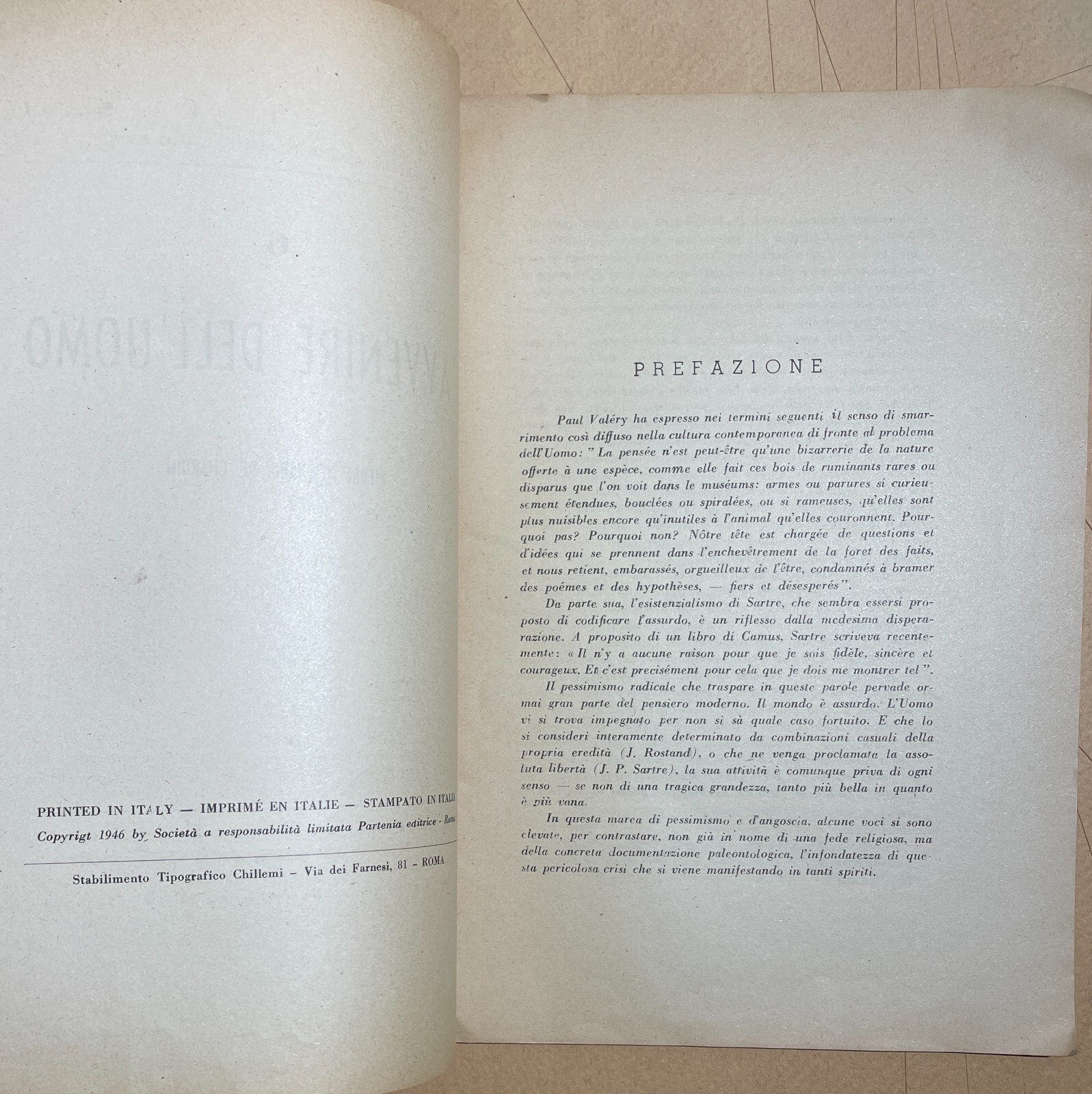 Pierre Teilhard De Chardin: L'Avvenire Dell'Uomo (1947)