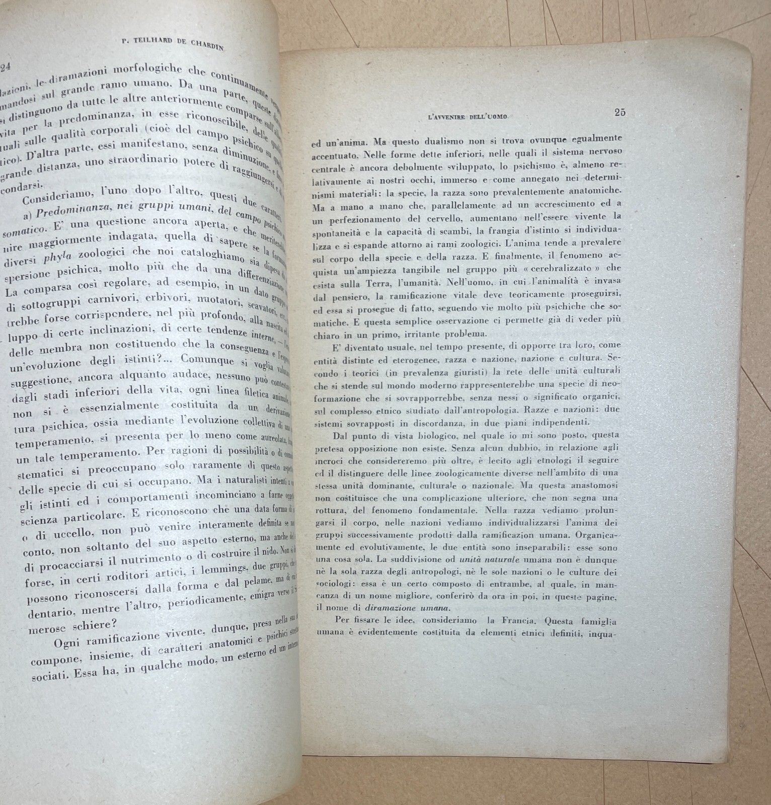 Pierre Teilhard De Chardin: L'Avvenire Dell'Uomo (1947)