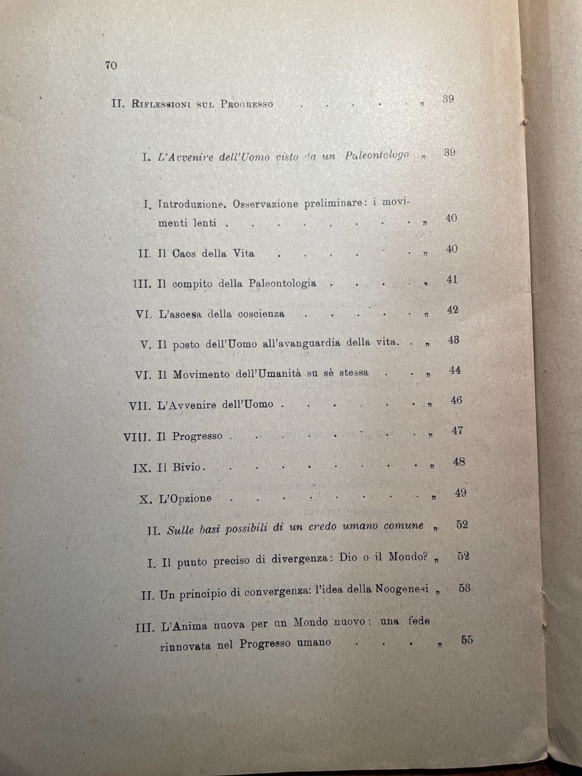Pierre Teilhard De Chardin: L'Avvenire Dell'Uomo (1947)