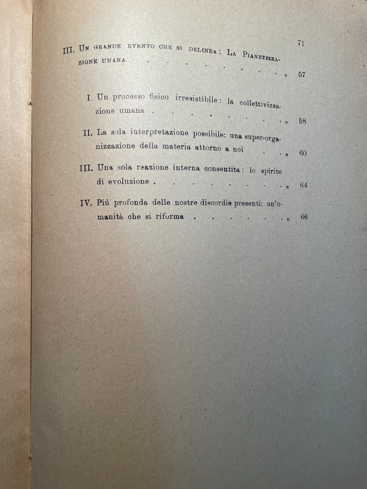 Pierre Teilhard De Chardin: L'Avvenire Dell'Uomo (1947)