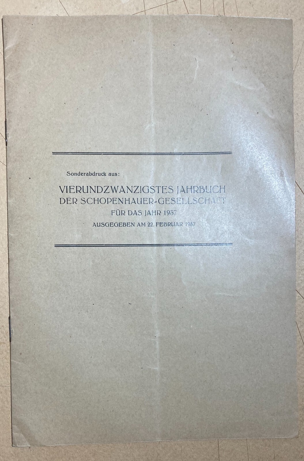Filosofia   Schopenhauer A Roma   Guido Gonella   Edizione Tedesca, 1937