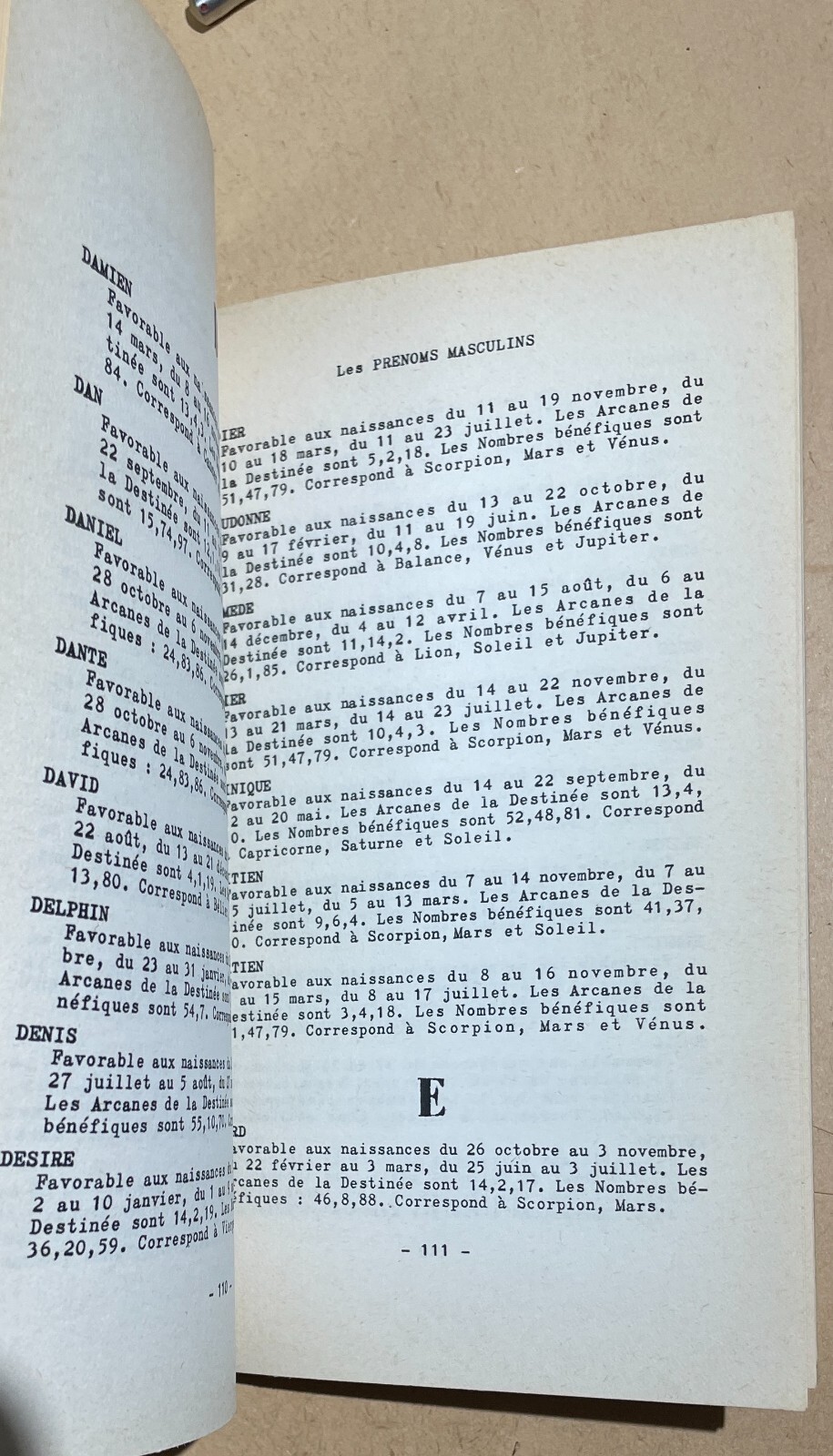 Esoterismo, Astrologia E Onomanzia: Georges Muchery (1979)
