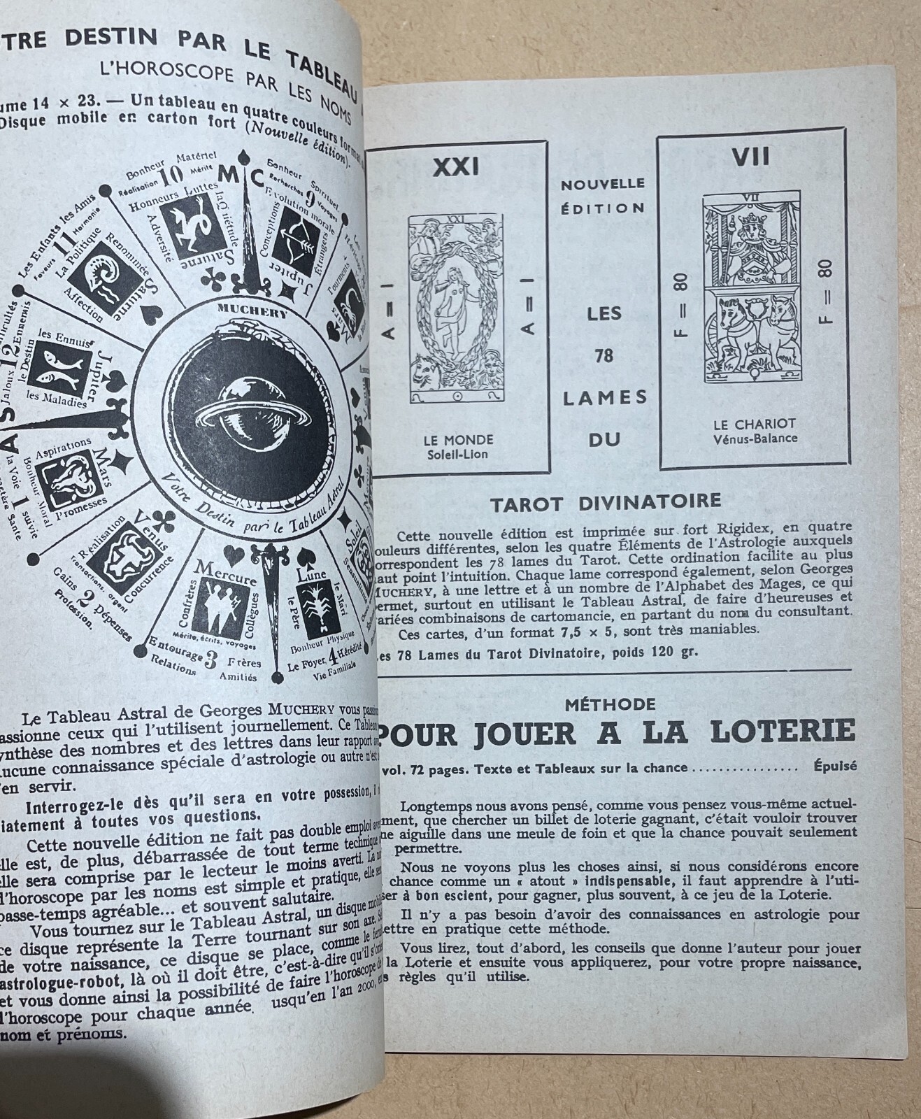Esoterismo, Astrologia E Onomanzia: Georges Muchery (1979)