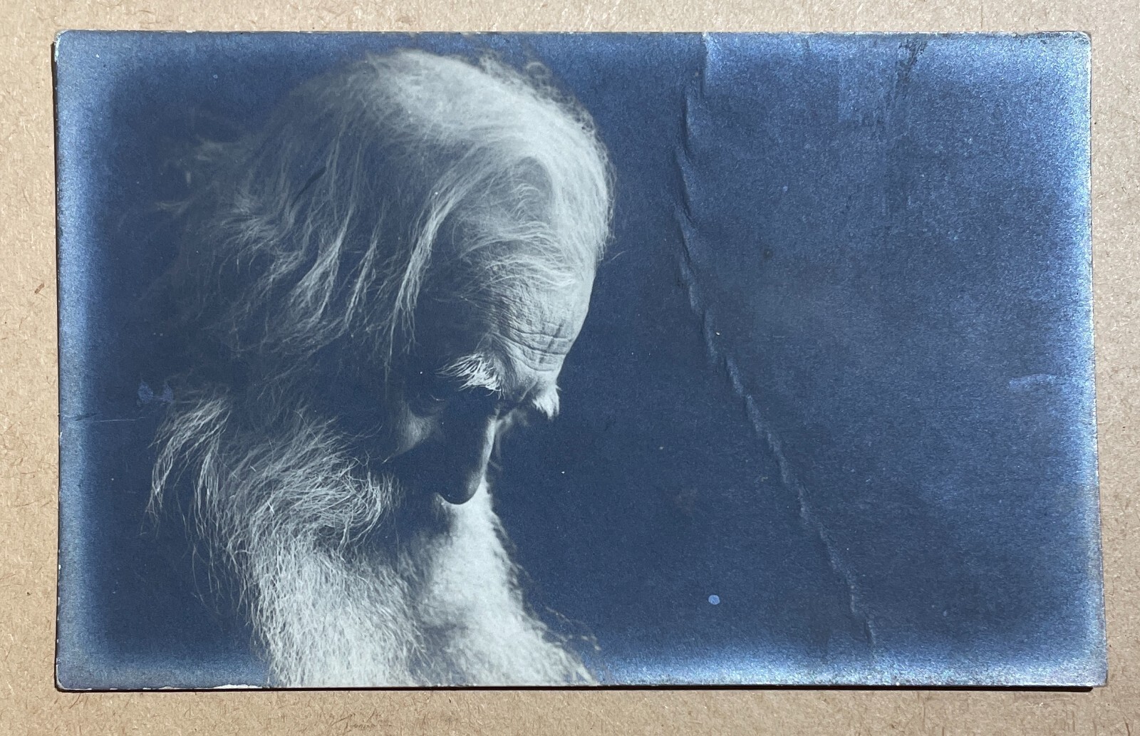 Antica Fotografia: Ritratto Di Uomo Con Barba, Scultore Gemito Oppure John Ruskin