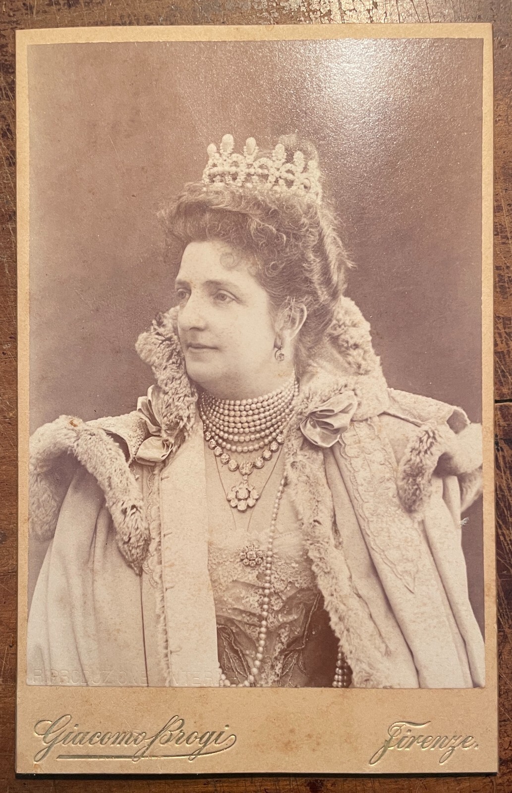 Antica Fotografia Della Regina Margherita Di Savoia   Giacomo Brogi, Firenze