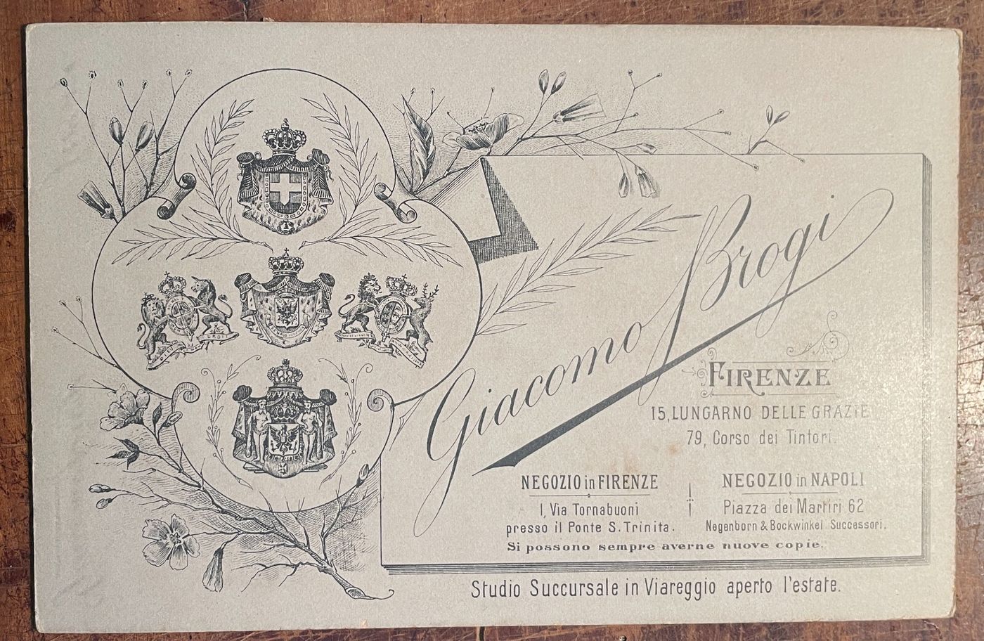 Antica Fotografia Della Casata Reale Sabauda, Ritratto Di Vittorio Emanuele III, Studio Giacomo Brogi