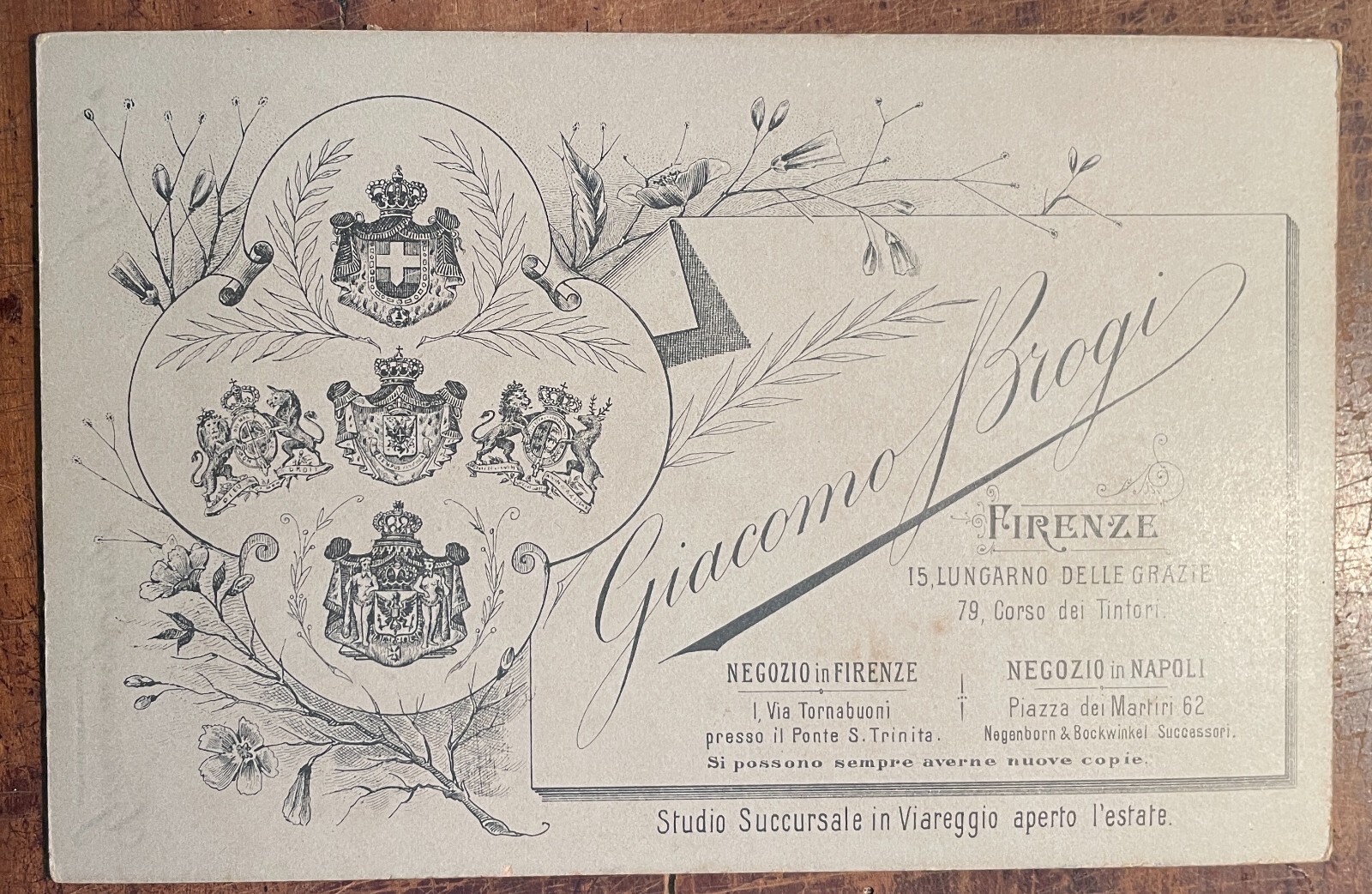 Antica Fotografia Della Casata Reale Sabauda, Ritratto Di Vittorio Emanuele III, Studio Giacomo Brogi