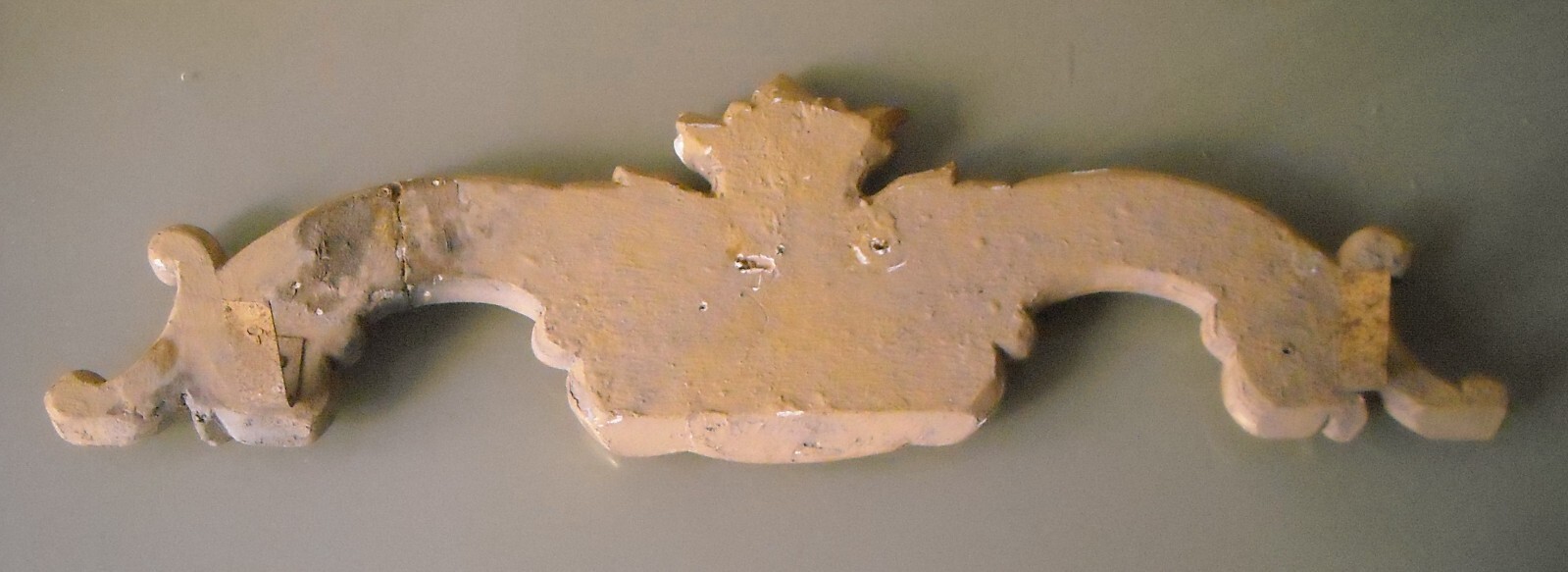 Cimasa Antica In Legno Dorato Per Cornici E Specchiere