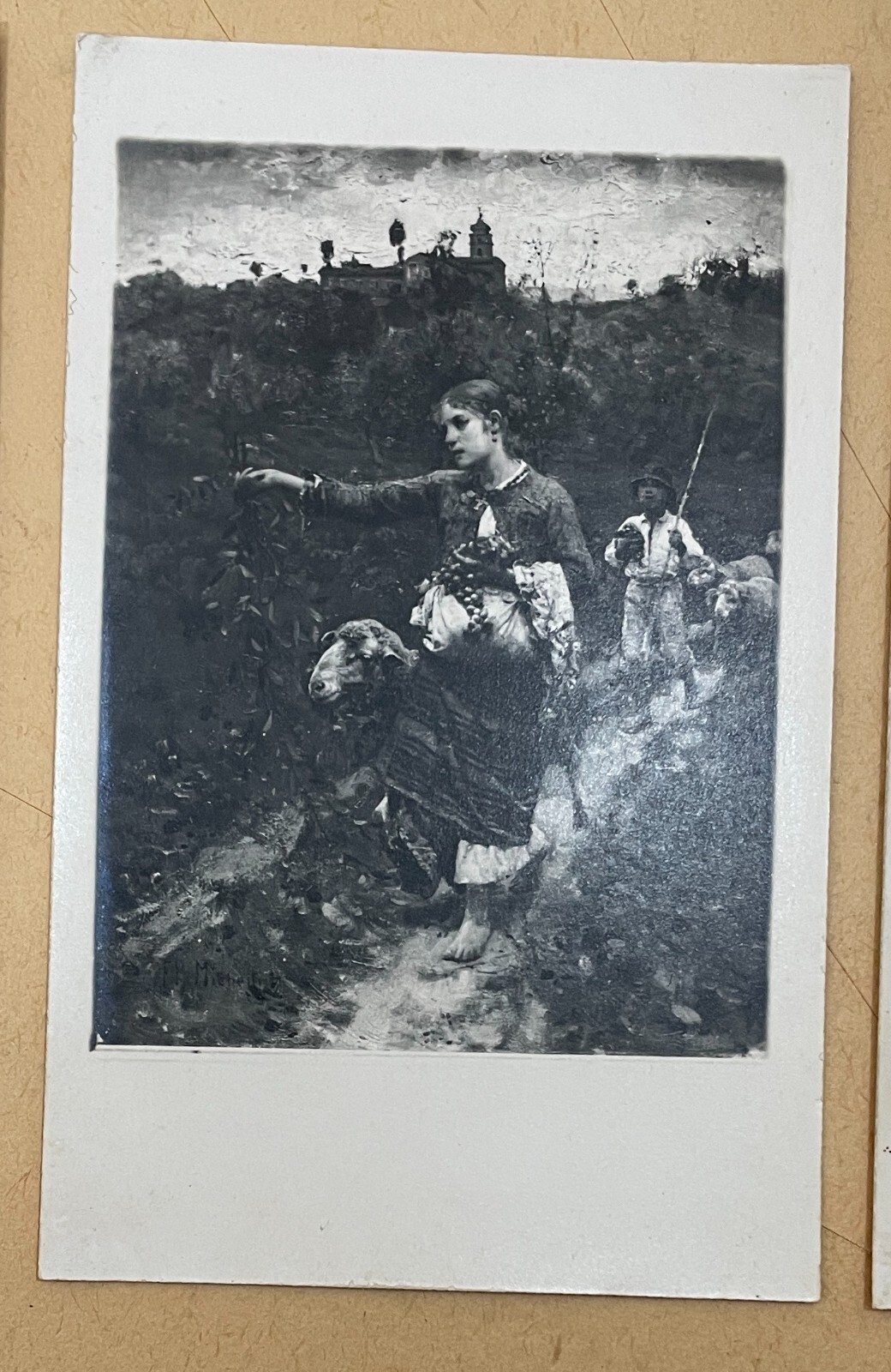 Abruzzo, Arte E Fotografia: Tre Foto Cartoline Dell'Artista Francesco Paolo Michetti